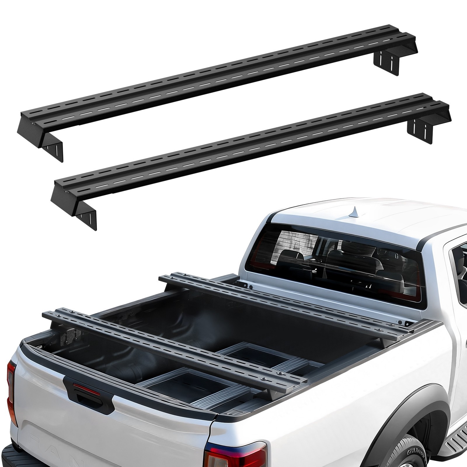 Universal Truck Bed Rack Low Profile Cargo Cross Bar 900lbs Fit Silverado Tacoma Universal Truck Bed Rack Low Profile Cargo Cross Bar 900lbs Fit Silverado Tacoma