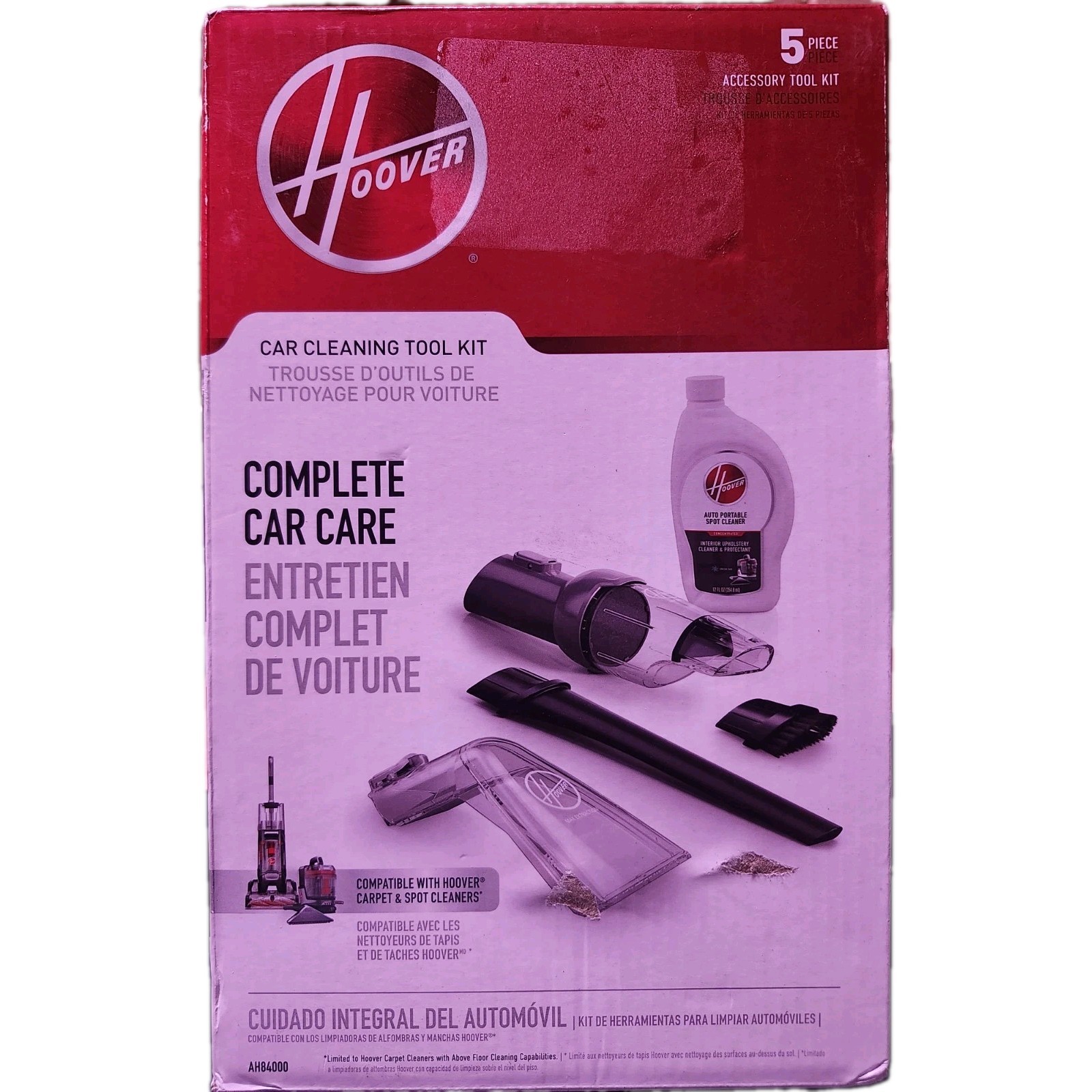 Hoover CleanSlate 5-Piece Interior Car Cleaning Kit, Compatible with Hoover Spot Hoover CleanSlate 5-Piece Interior Car Cleaning Kit, Compatible with Hoover Spot