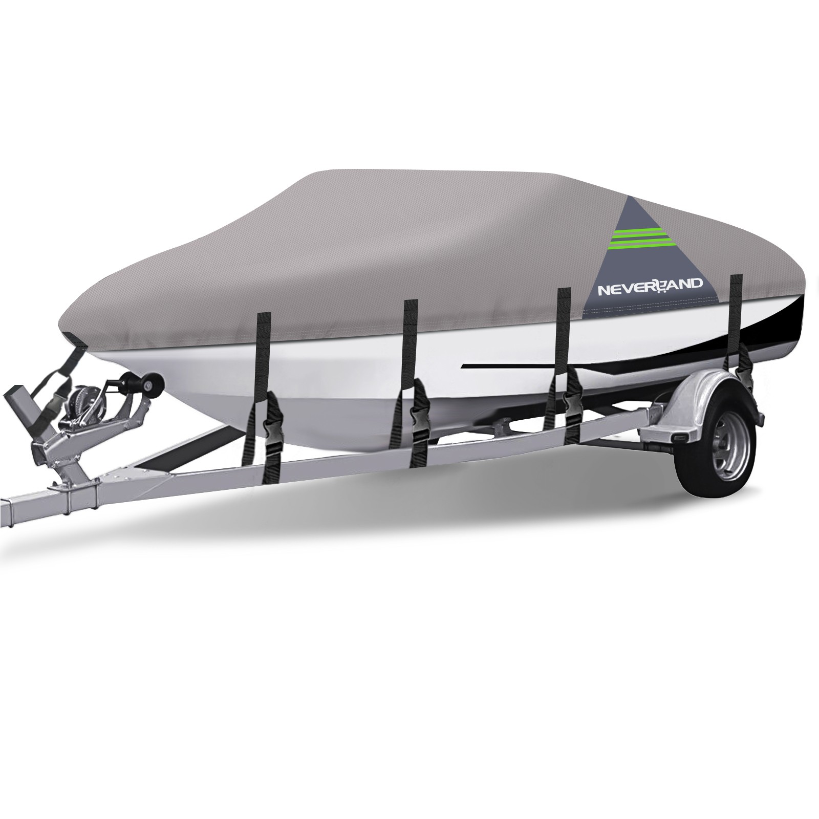 20ft 21ft 22ft Boat Cover Heavy Duty Waterproof Marine Grade For V-Hull Runabout