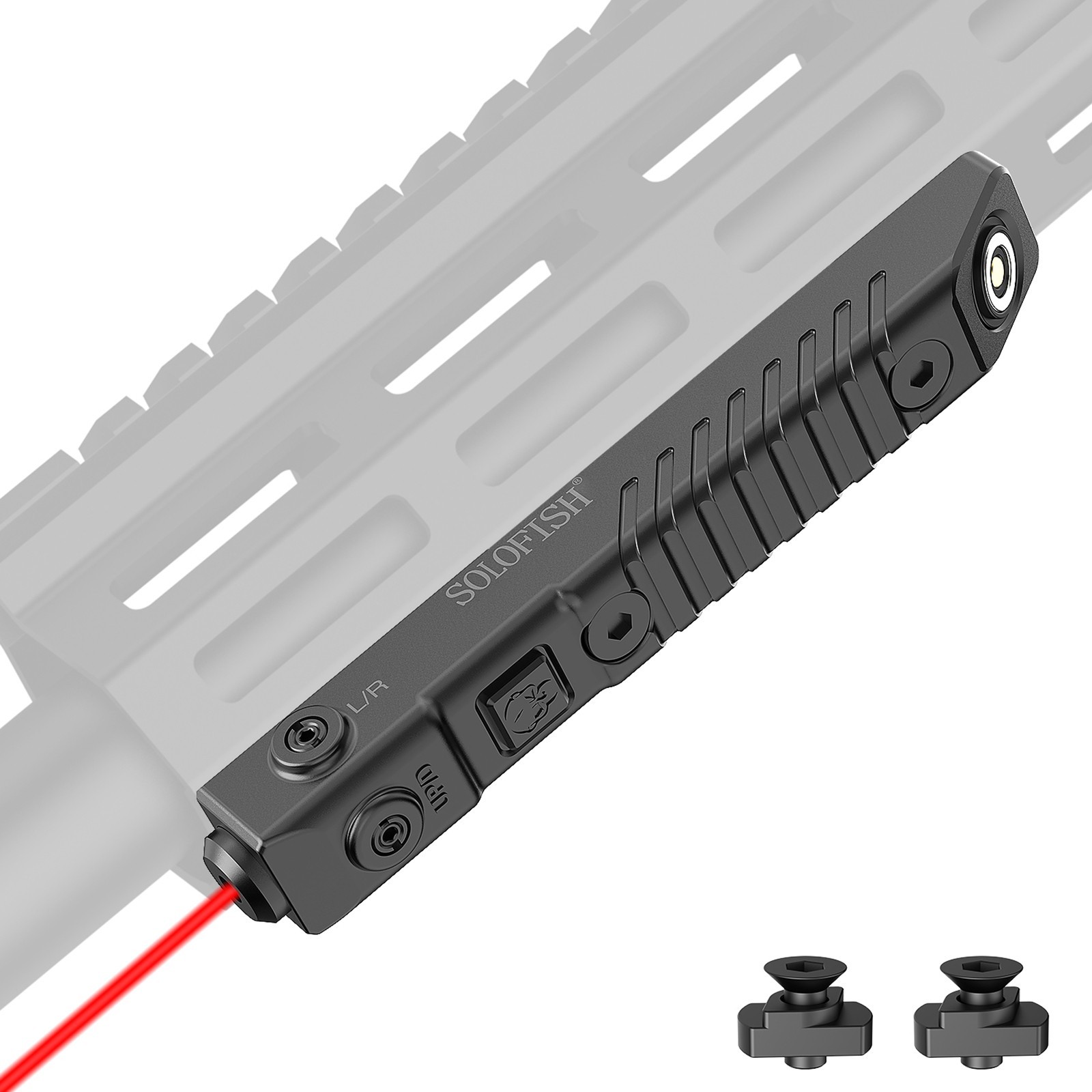 SOLOFISH Low Profile Green Laser Sight M-Lok Rail Magnetic Rechargeable