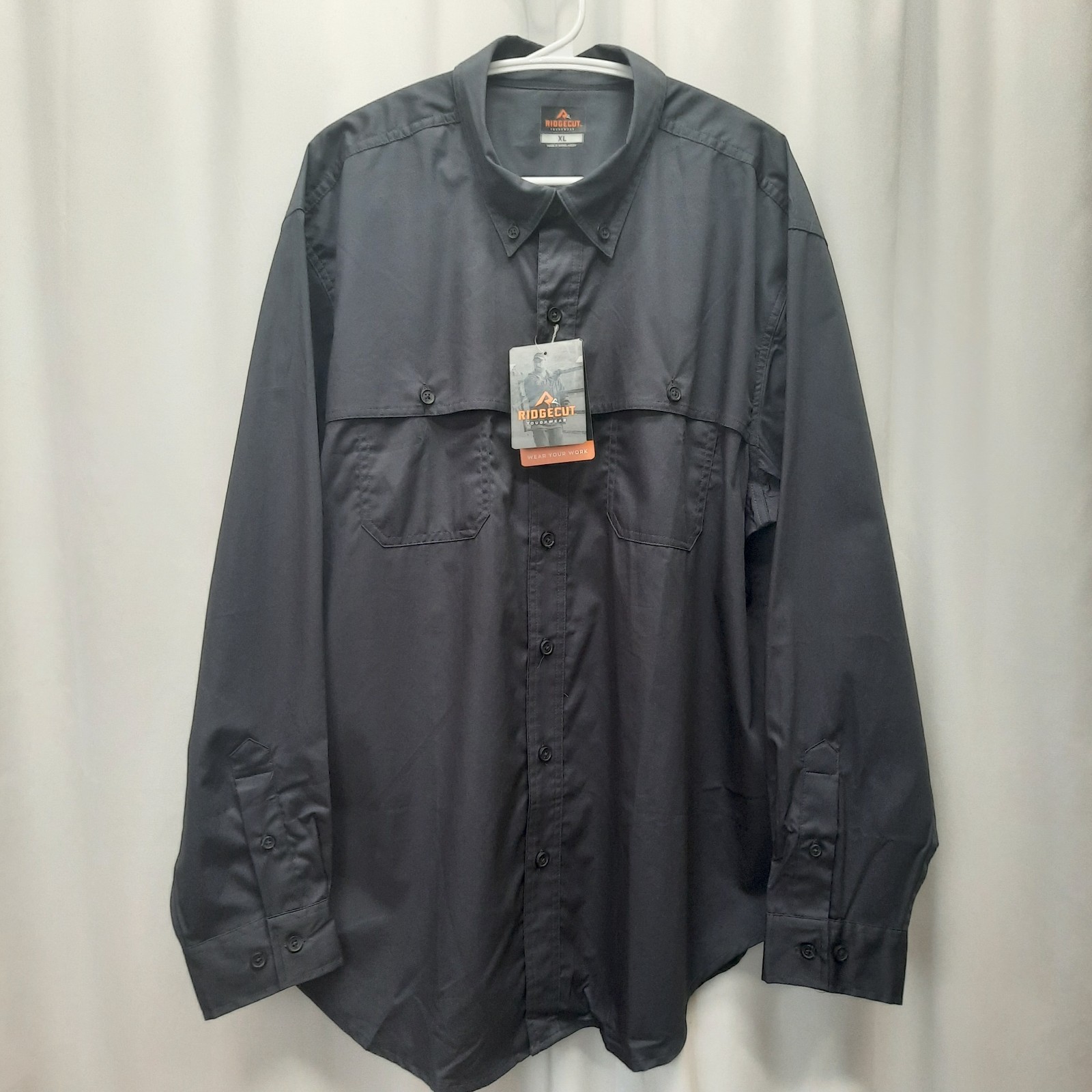 NWT Ridgecut Toughwear XL Men\'s Work Shirt - OSM Shield - Stain/Odor Resistant