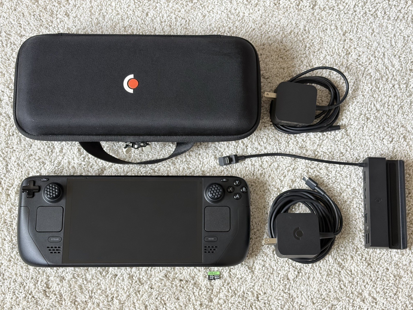 Valve Steam Deck OLED 512GB + Official Dock + Accessories + MicroSD Card