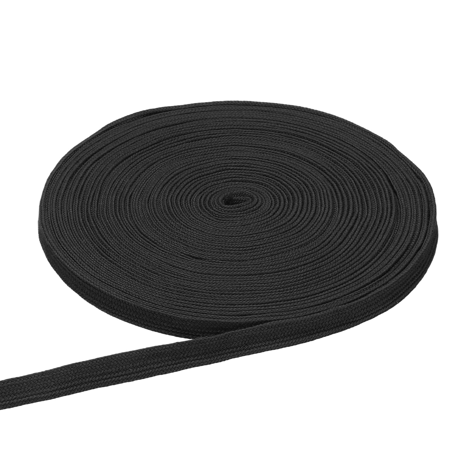 27 Yard x 0.5 Inch Flat Drawstring Cord Rope for Sweatpants Black