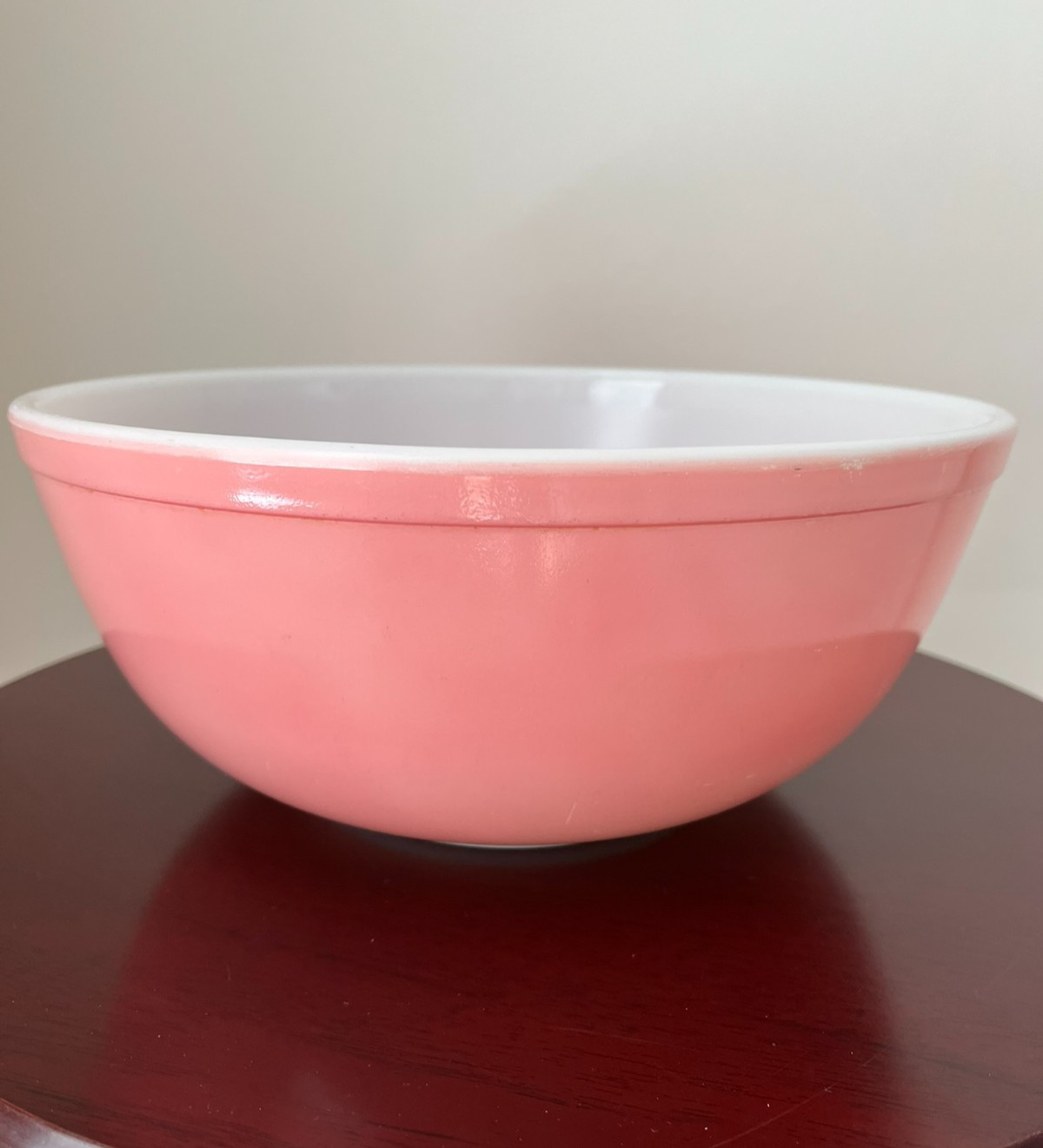 Vintage Pink Pyrex 4 Qt Mixing Bowl #404