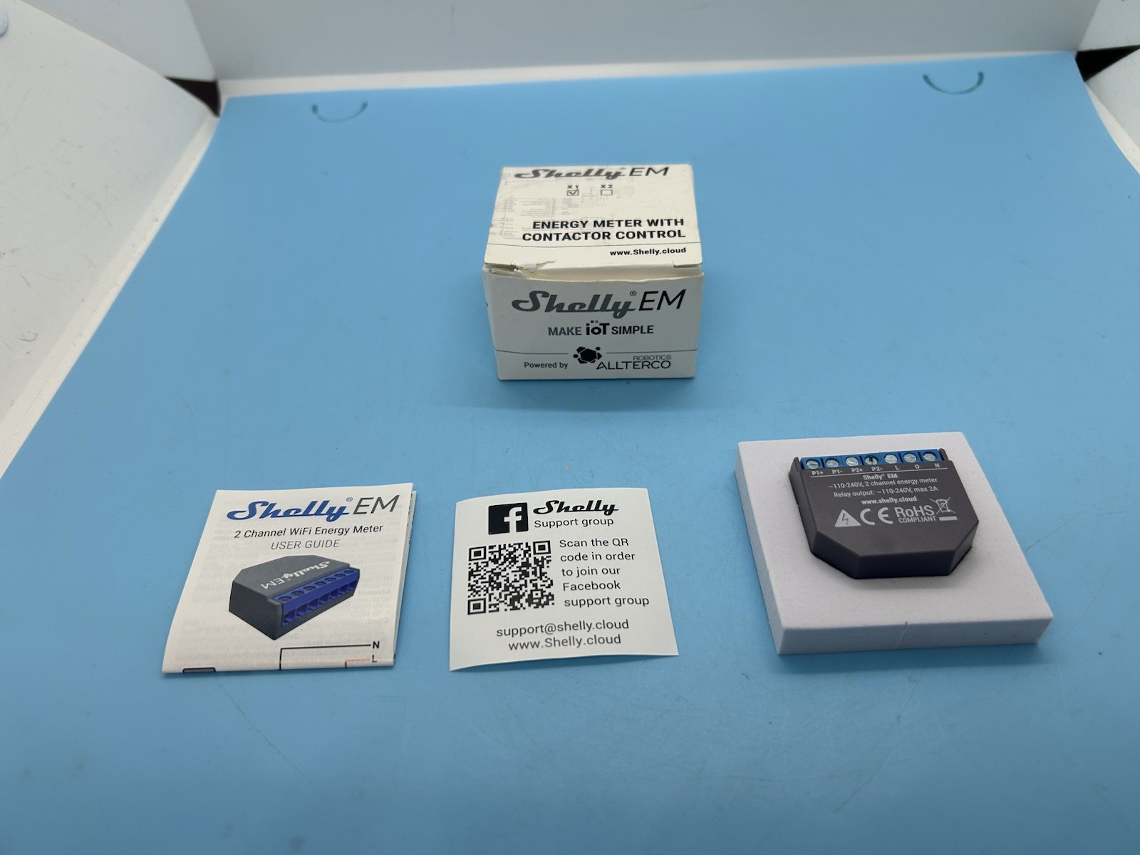 Robotics Allterco Shelly EM Energy Meter. Robotics Allterco Shelly EM Energy Meter.