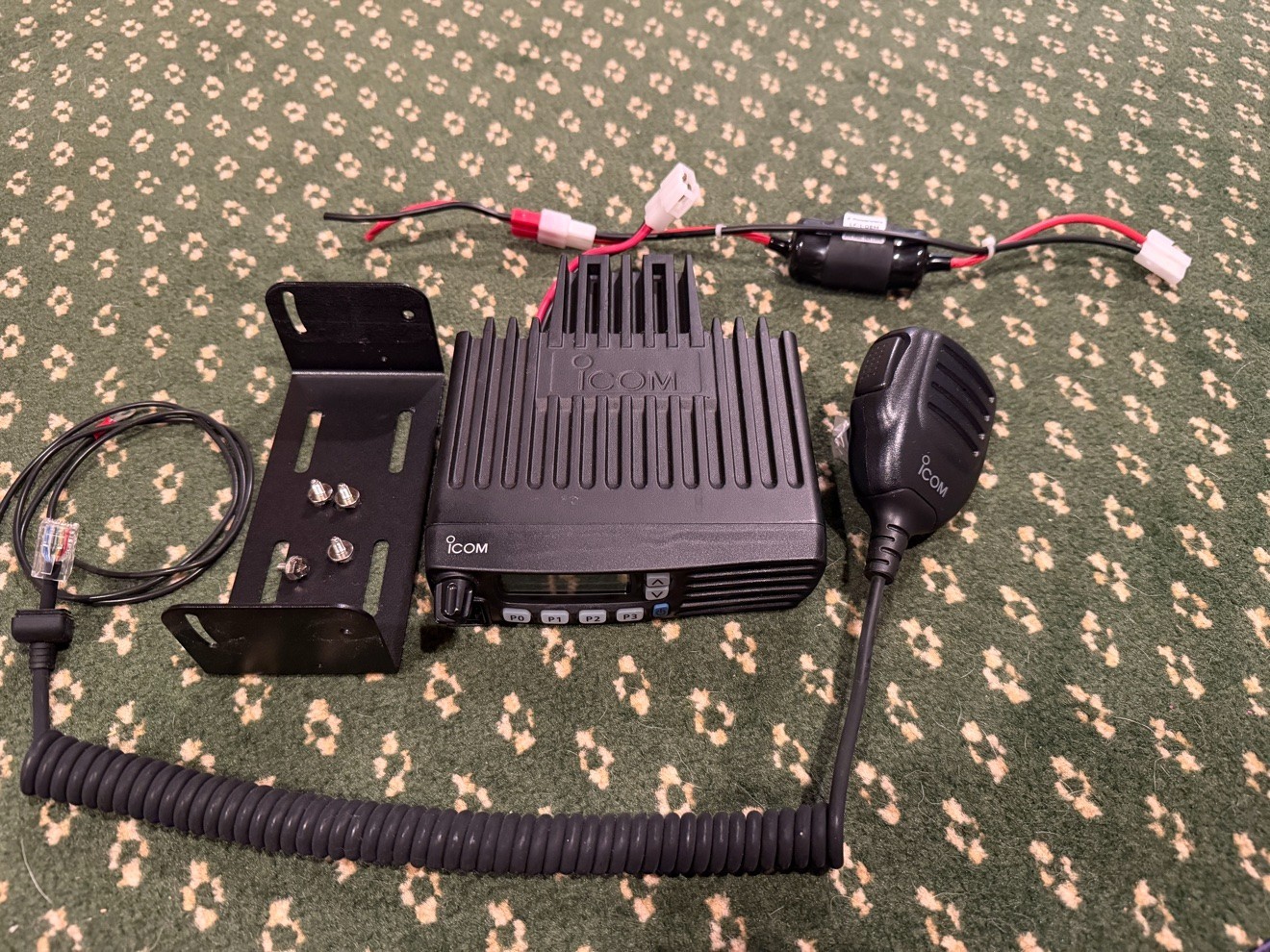 Icom IC-F5021 VHF Mobile Radio 136-174MHz 50W w/ Mount, Mic, Filter, Cable