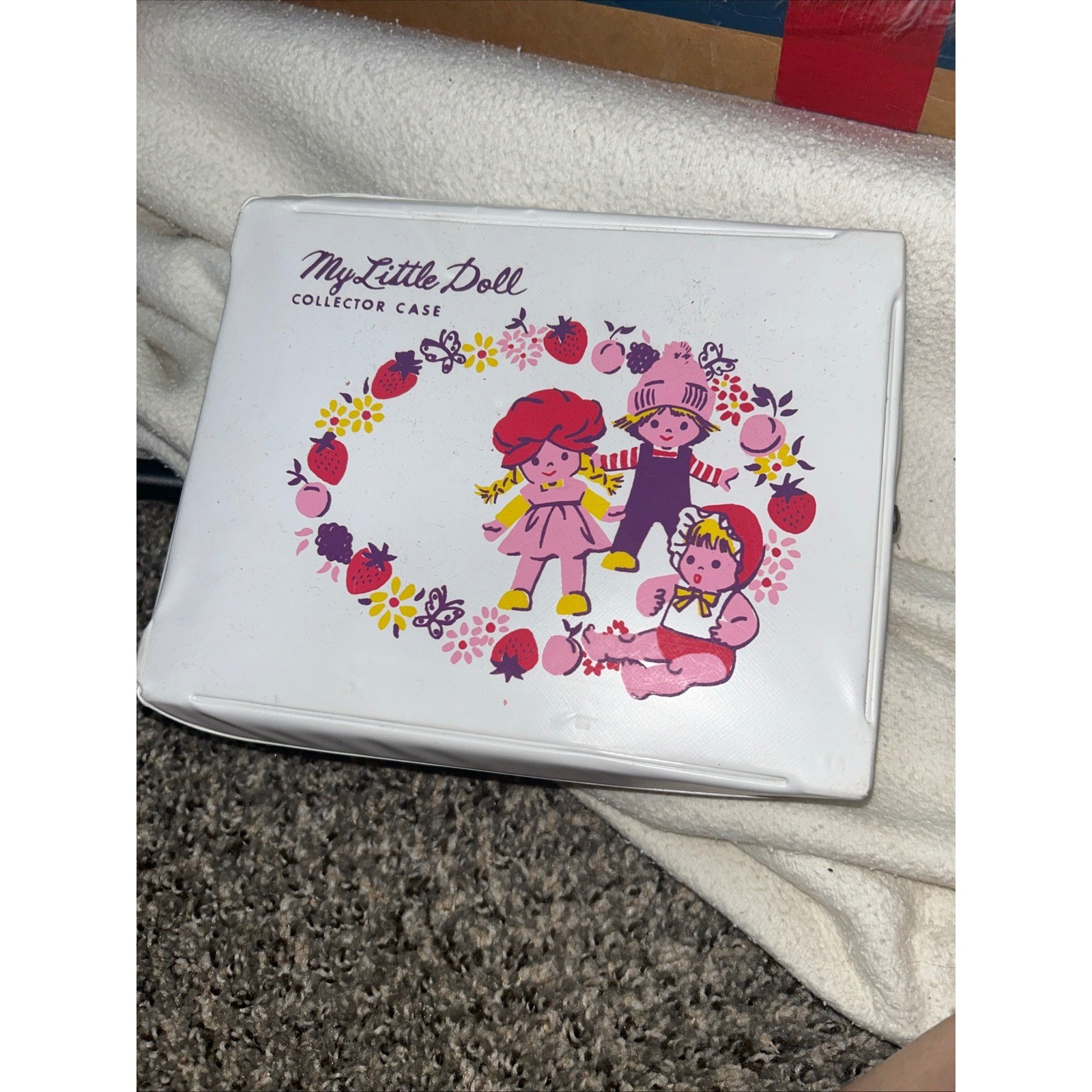 Vintage My Little Doll Collector Case White Vinyl Carry Case with Dividers Vintage My Little Doll Collector Case White Vinyl Carry Case with Dividers