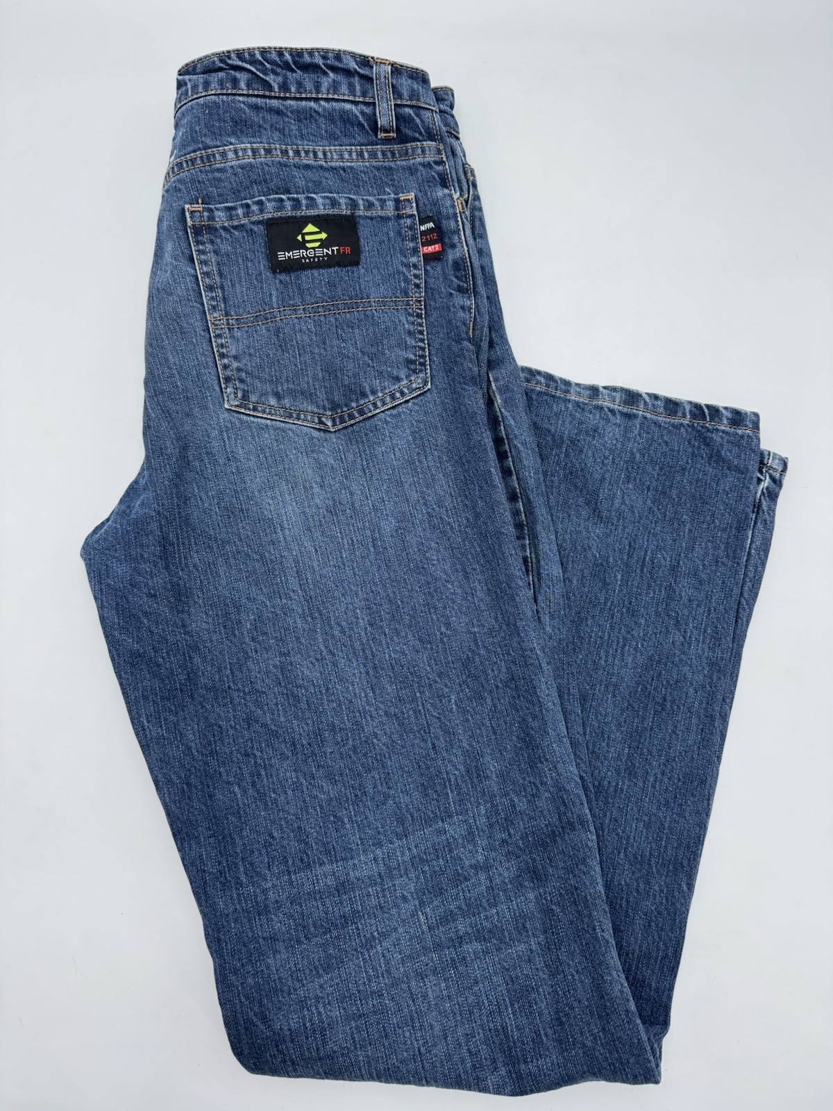 Flamesafe FR Work Pants Men\'s 34x36 Flame Resistant Safety Denim Jeans Emergent Flamesafe FR Work Pants Men\'s 34x36 Flame Resistant Safety Denim Jeans Emergent