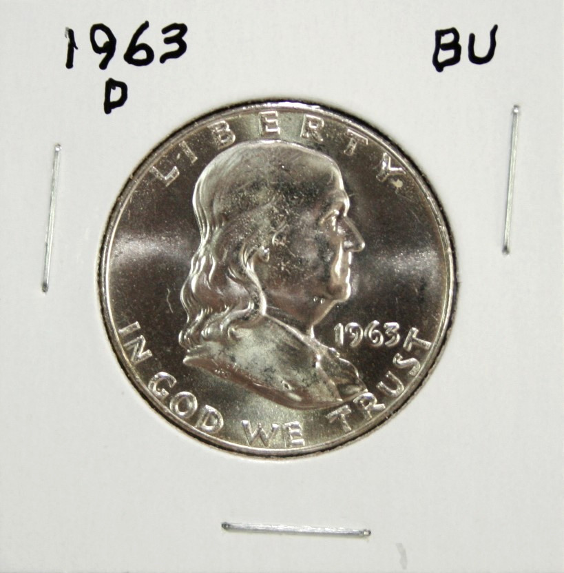 1963-D Franklin Half Dollar AU 90% Silver #2