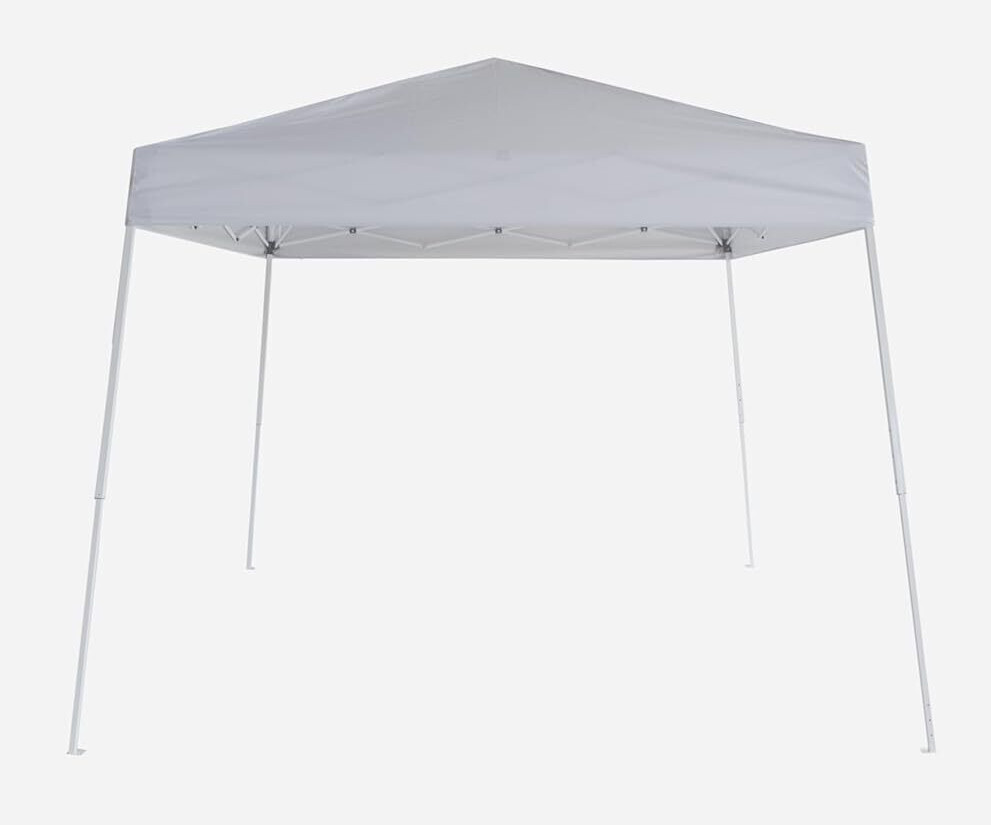 10x10 Portable Pop Up Canopy Tent Lightweight Outdoor Canopy Kit Slant Leg
