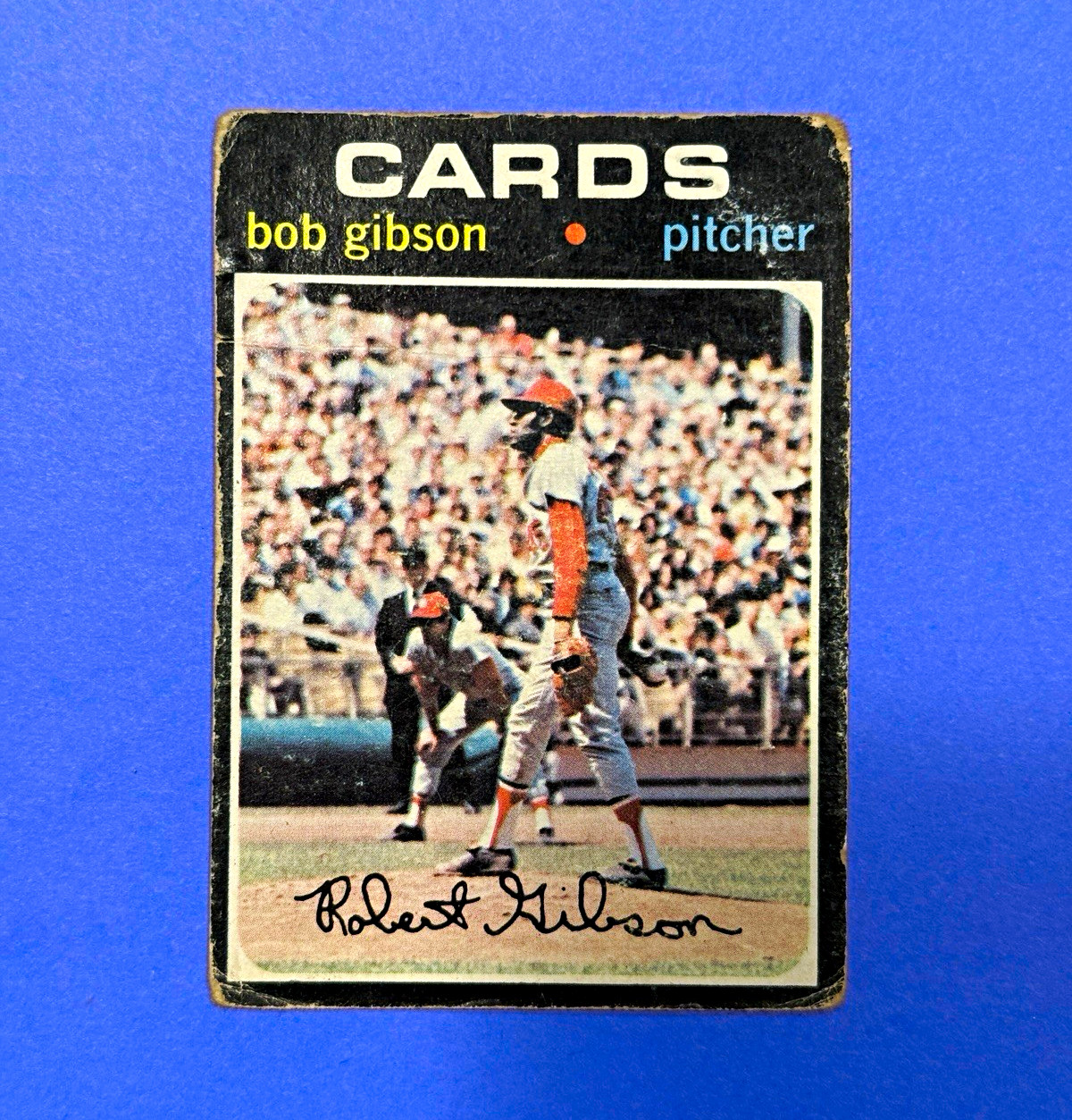 Topps 1971 Bob Gibson #450 St. Louis Cardinals Baseball Base Set Card