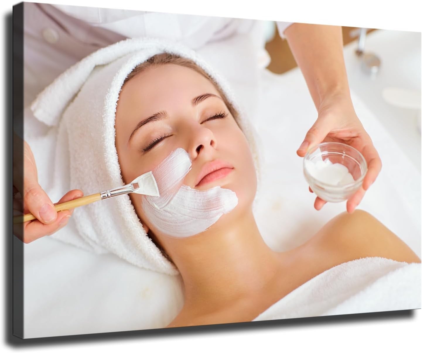 Beauty salon poster female facial care Poster Wall Art for Living Room Bedroom