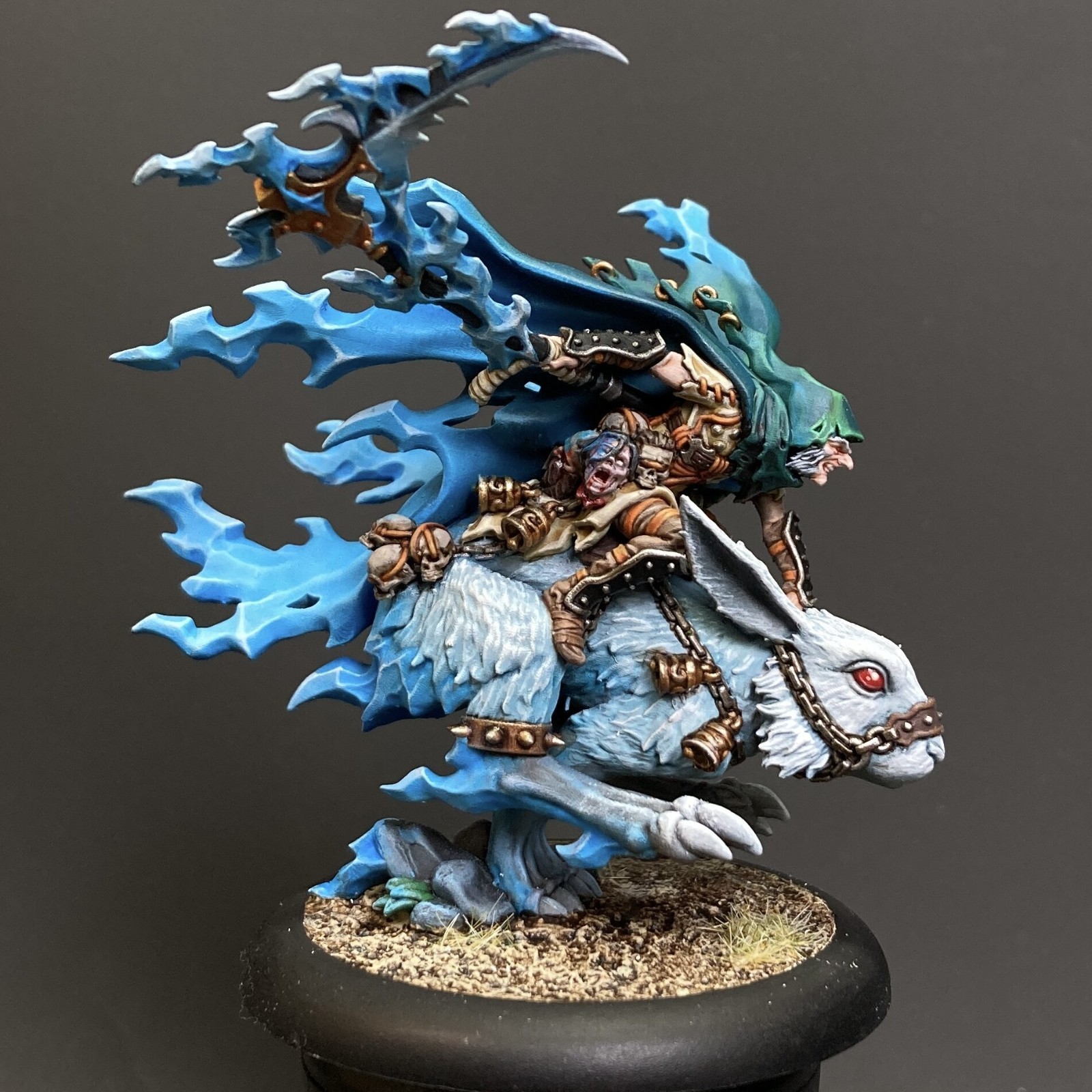 Warmachine MKIV 26011 Merc Zacchaeus, Winter's Chill Pro Painted Miniature