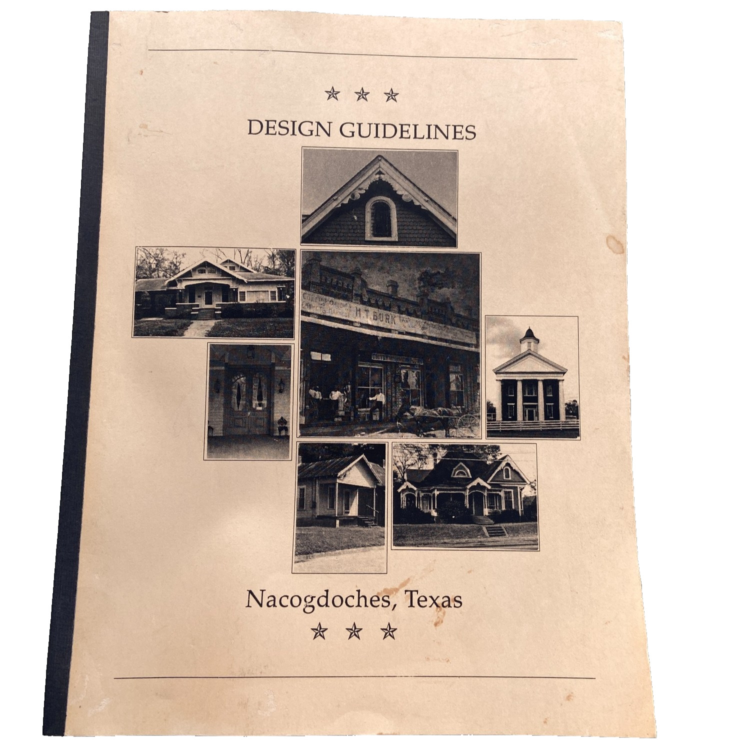 Nacogdoches Texas Design Guidelines Book 1991 Historic Photo Pictures Home House