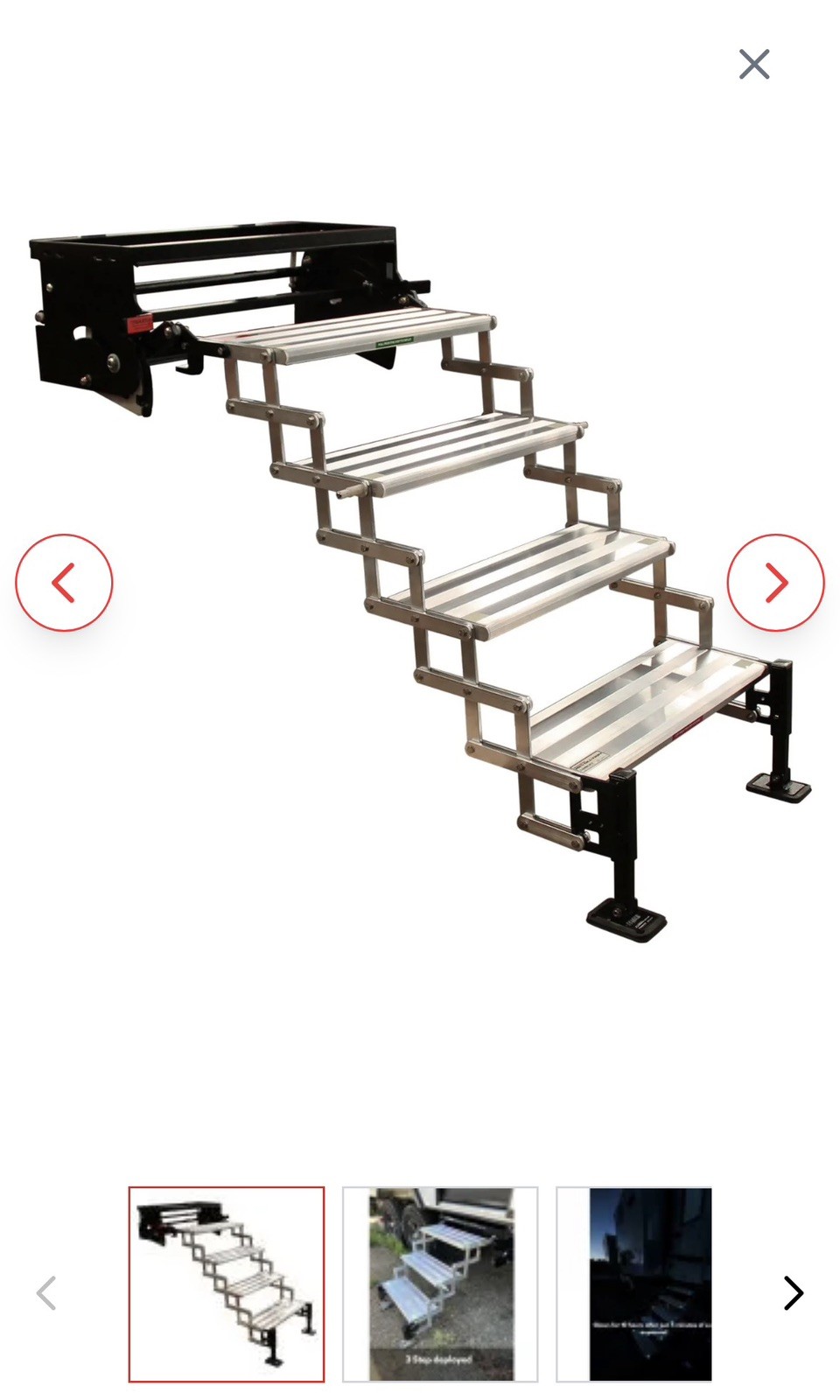 Torklift A8004 GlowStep Revolution 4Step Folding RV Steps 27.5' Torklift A8004 GlowStep Revolution 4Step Folding RV Steps 27.5'