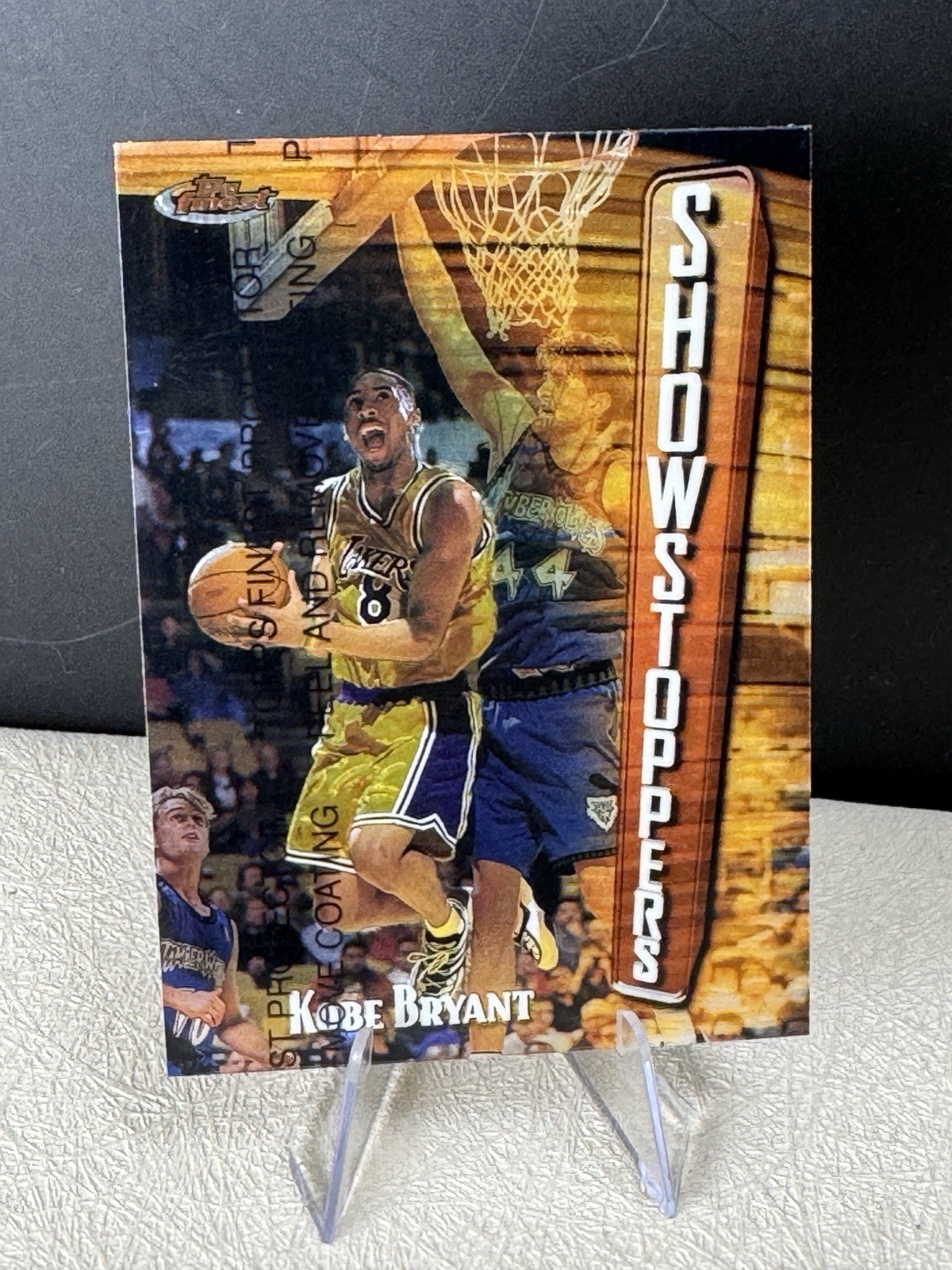 1997-98 Topps Finest #262 Kobe Bryant Show Stoppers with Coating / LA Lakers