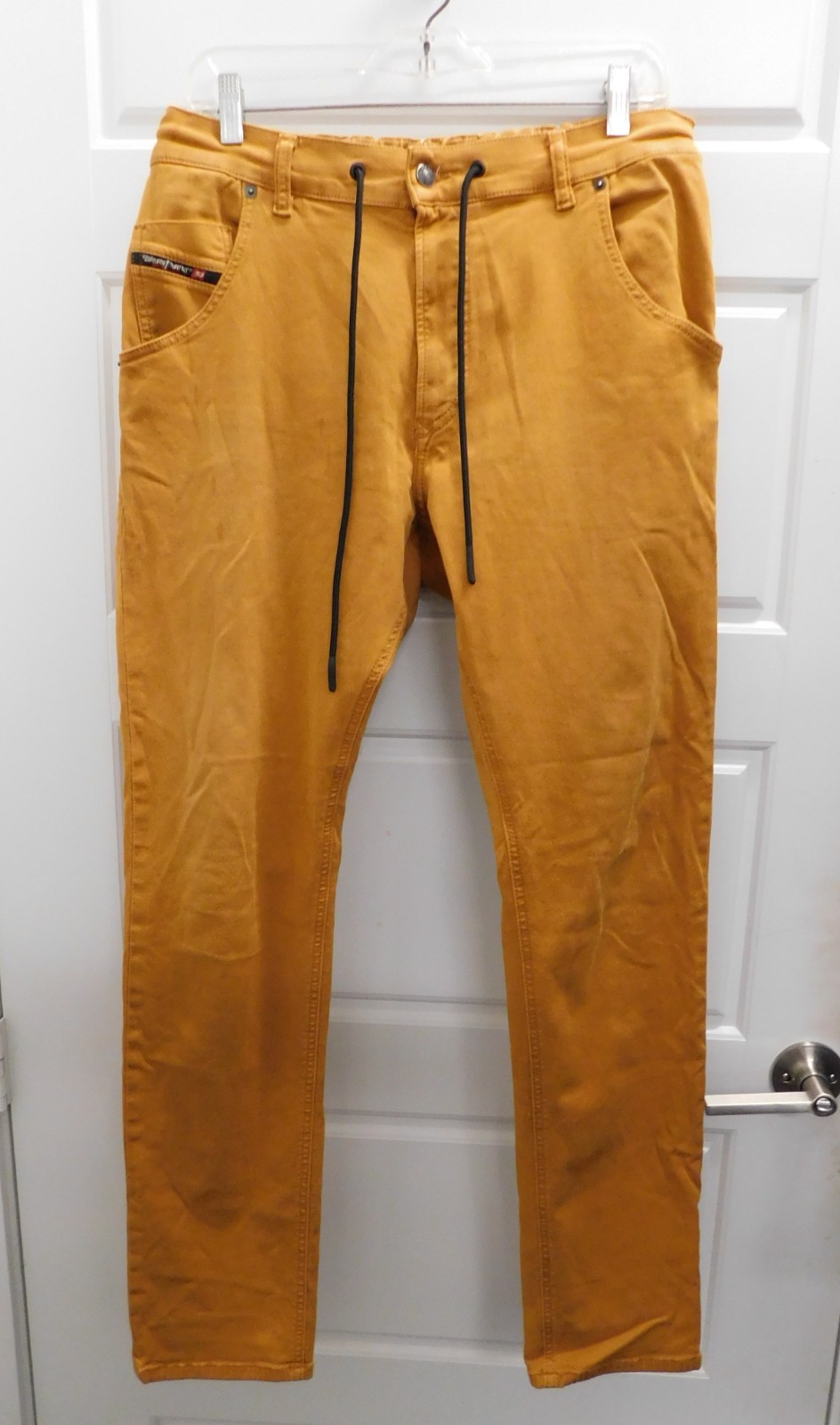 Diesel Krooley-NE 0670M Jogg Denim Sweat Pants Camel Tan Mens Jeans | 34W 32L