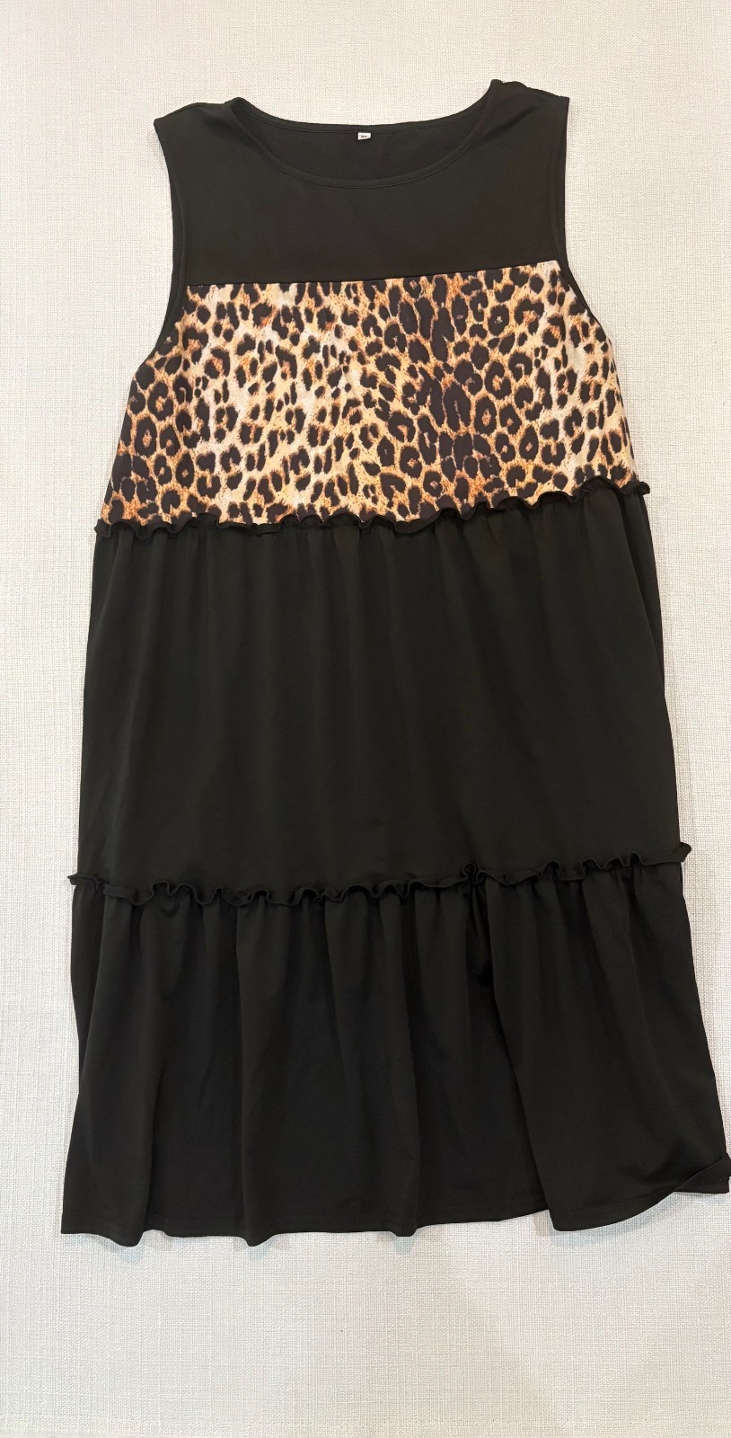 Shein XL Black/Cheetah Dress Shein XL Black/Cheetah Dress