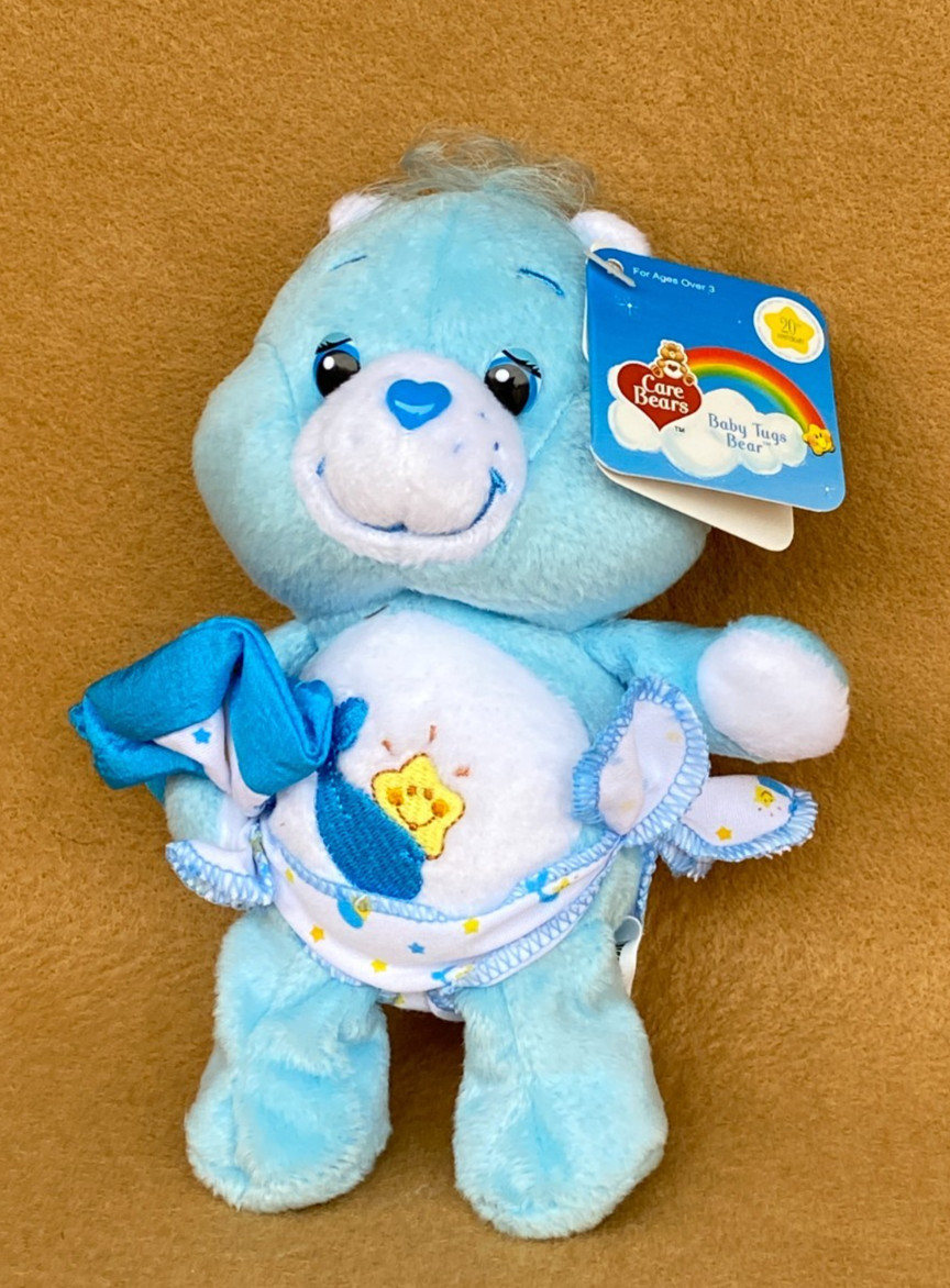 Care Bears 2003 Baby Tugs Bear Blue NEW 7 inch 20th Anniversary Edition