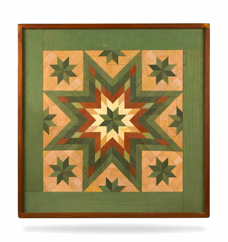 Vintage 1987 Handmade Wooden Quilted Star Wall Art – Framed Description: A charm Vintage 1987 Handmade Wooden Quilted Star Wall Art – Framed Description: A charm