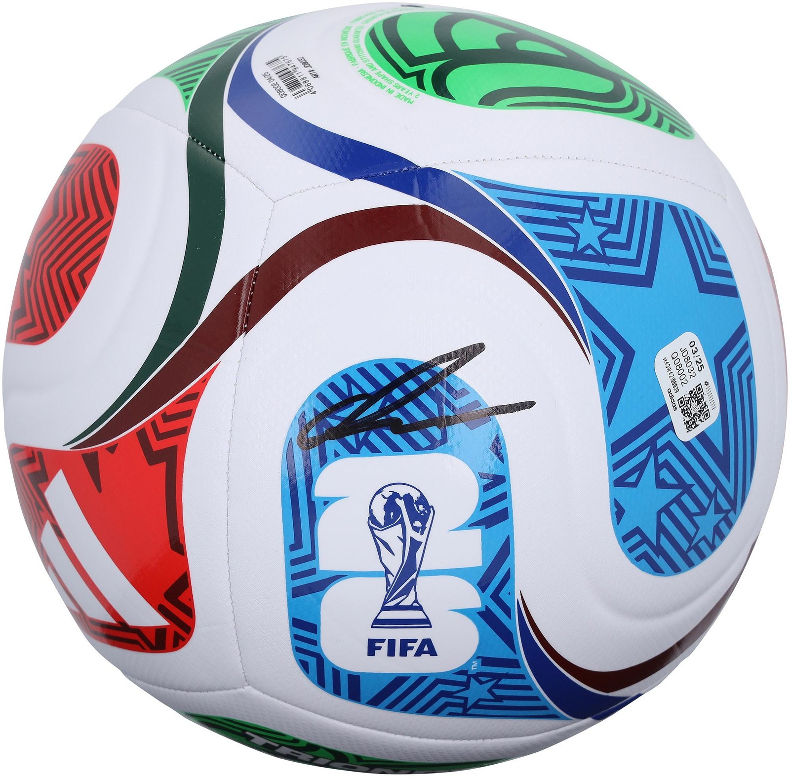 Cole Palmer England FA Signed 2026 FIFA World Cup Trionda adidas Soccer Ball Cole Palmer England FA Signed 2026 FIFA World Cup Trionda adidas Soccer Ball