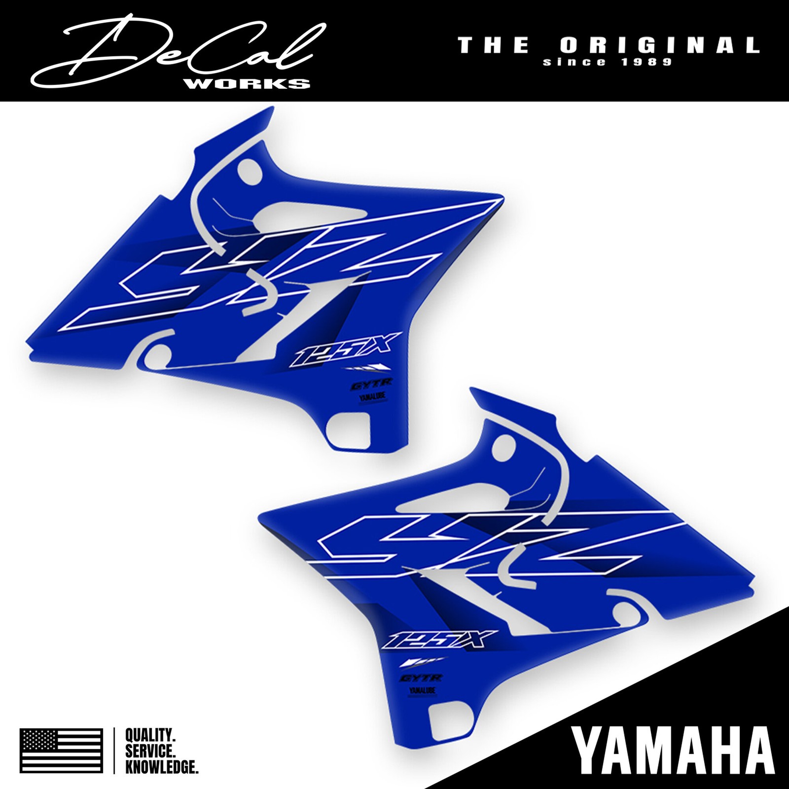 Officially Licensed Yamaha YZ 125X Design Replica Rad Shroud Graphics Kit