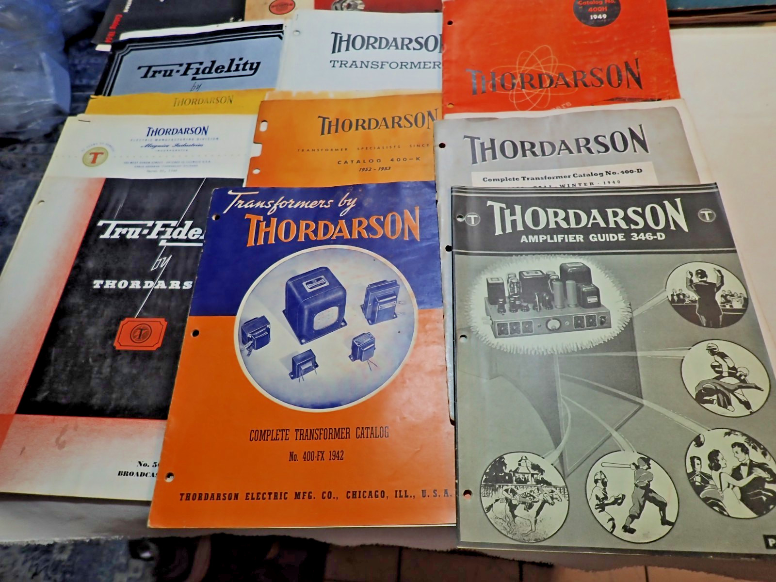 Tru Fidelity by Thordarson Transformer Specialist instruction booklet lot