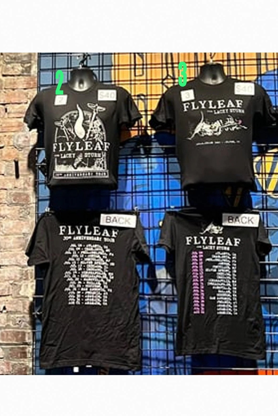 Flyleaf 20th Anniversary Tour 2026 Concert T-Shirt Reprint