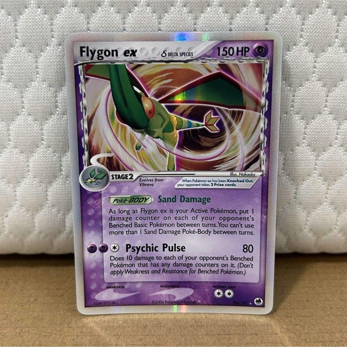 Flygon ex EX Dragon Frontiers Delta Species Holo 92/101 150 HP English