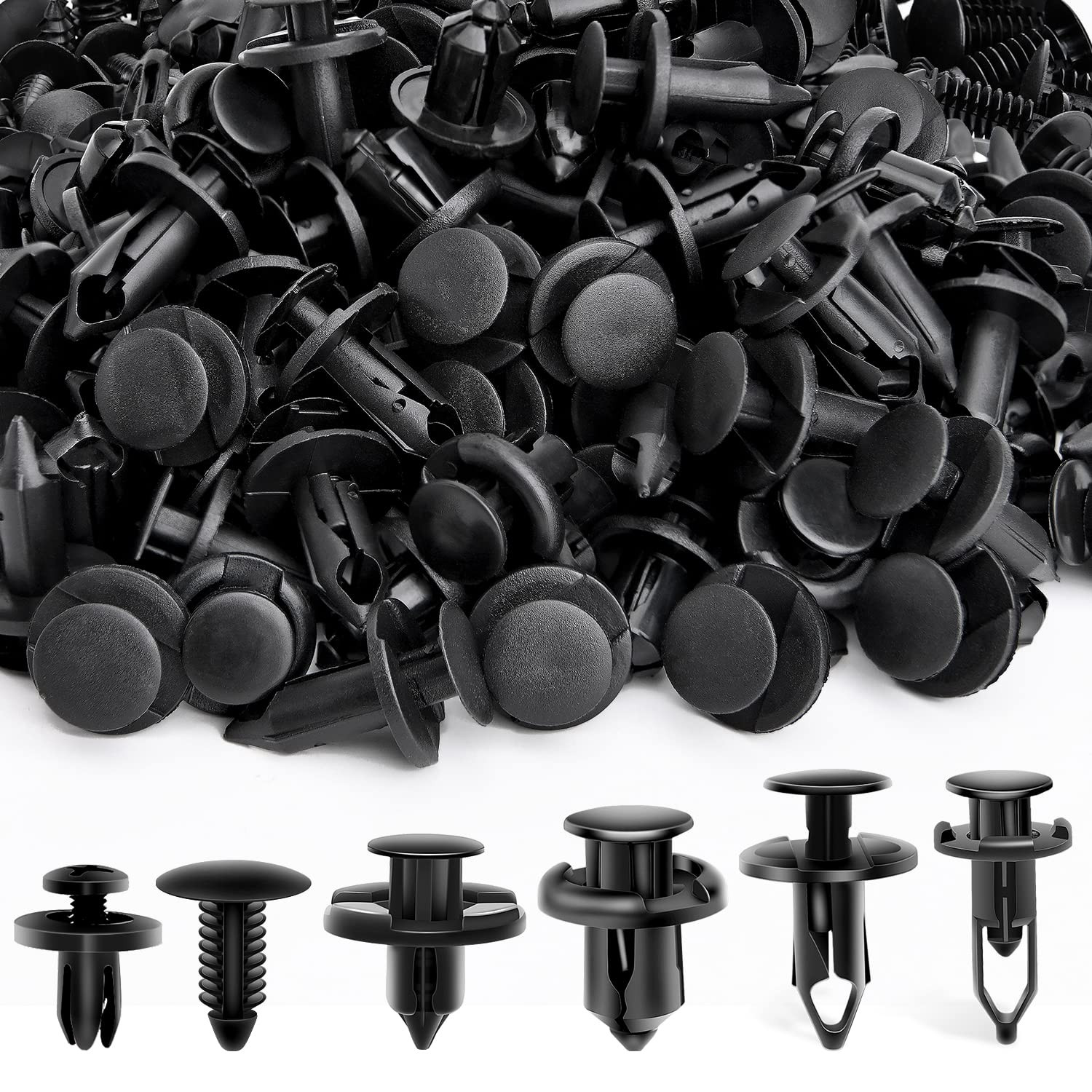 200PCS Car Retainer Clips 6Mm 7Mm 8Mm 9Mm 10Mm Expansion Screws