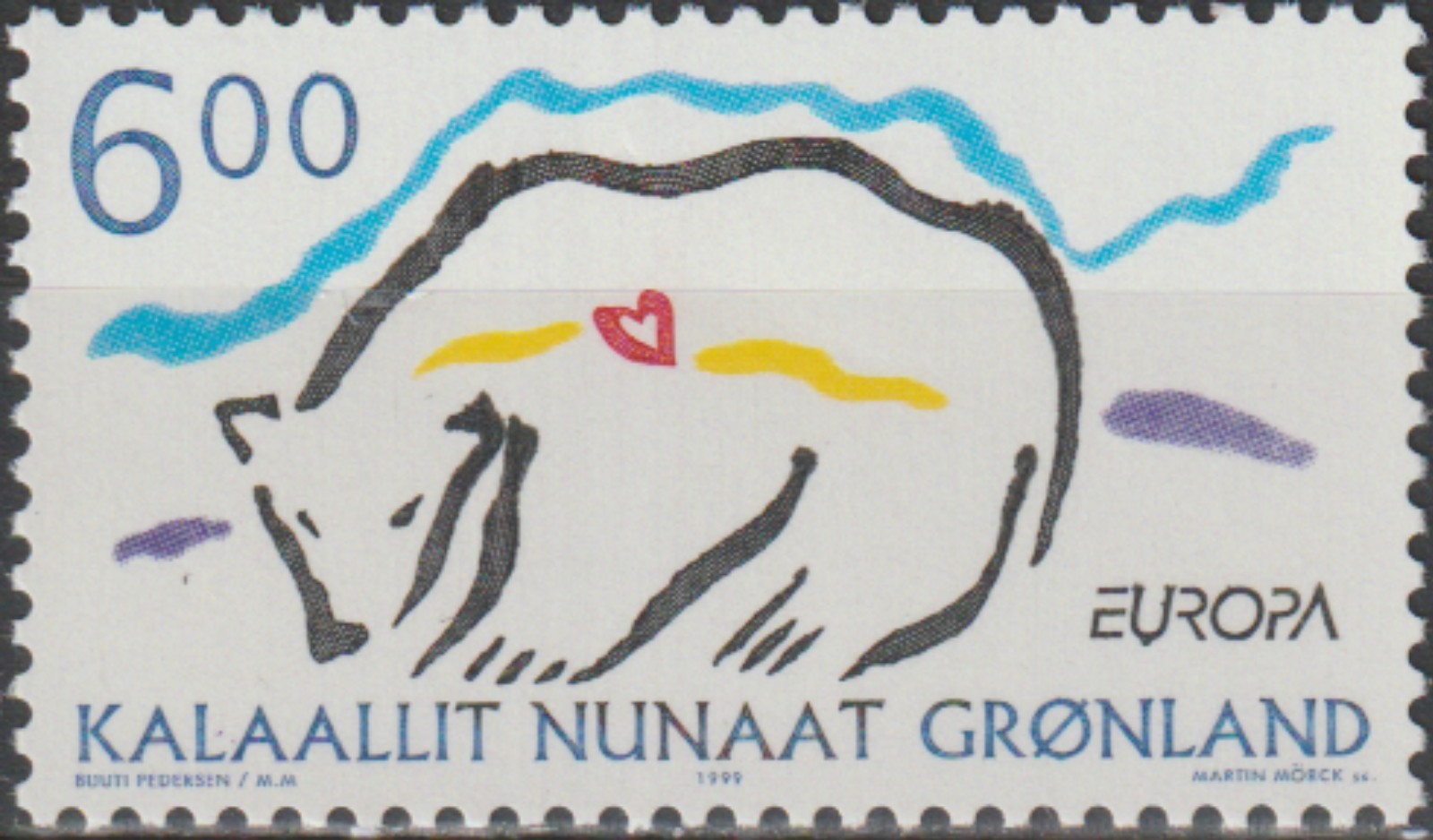 Greenland Europa Nature Reserves & Parks 1999 MNH-3 Euro