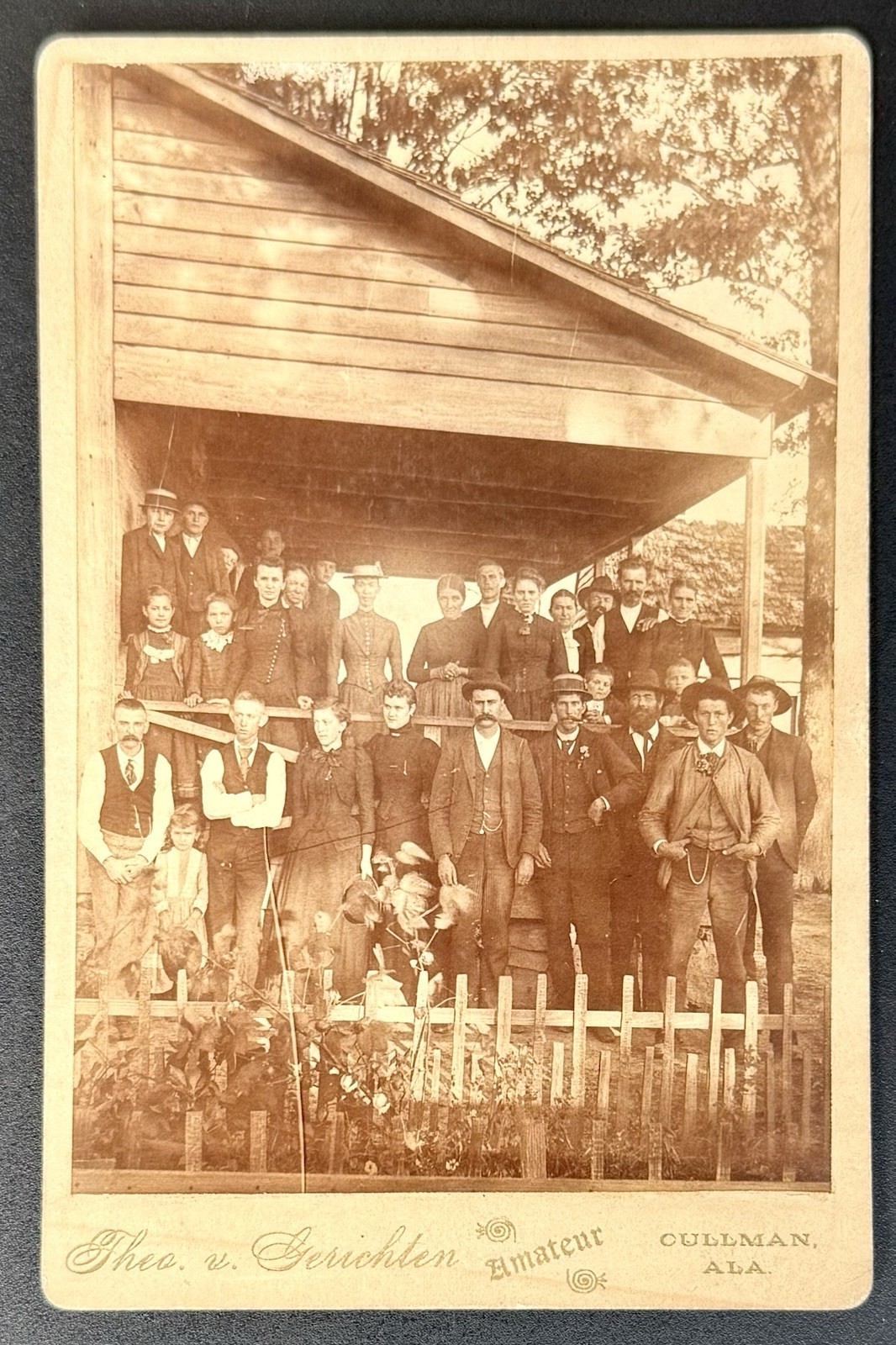 Cullen Alabama Cabinet Card Photo  Family Reunion Theodore Von Gerichten Antique