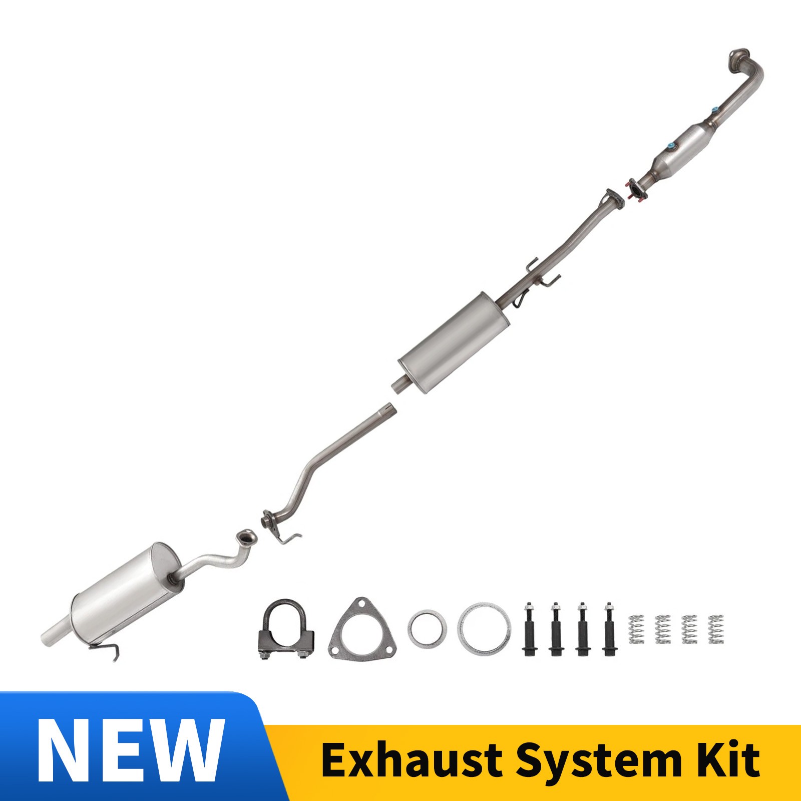 Exhaust System Kit Catalytic Muffler Assembly For Honda CR-V CRV 2.4L 2007-2009