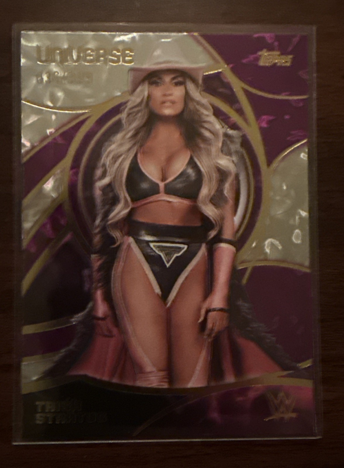 Trish Stratus - 2026 Topps WWE Universe Purple Glass #036/399 Trish Stratus - 2026 Topps WWE Universe Purple Glass #036/399