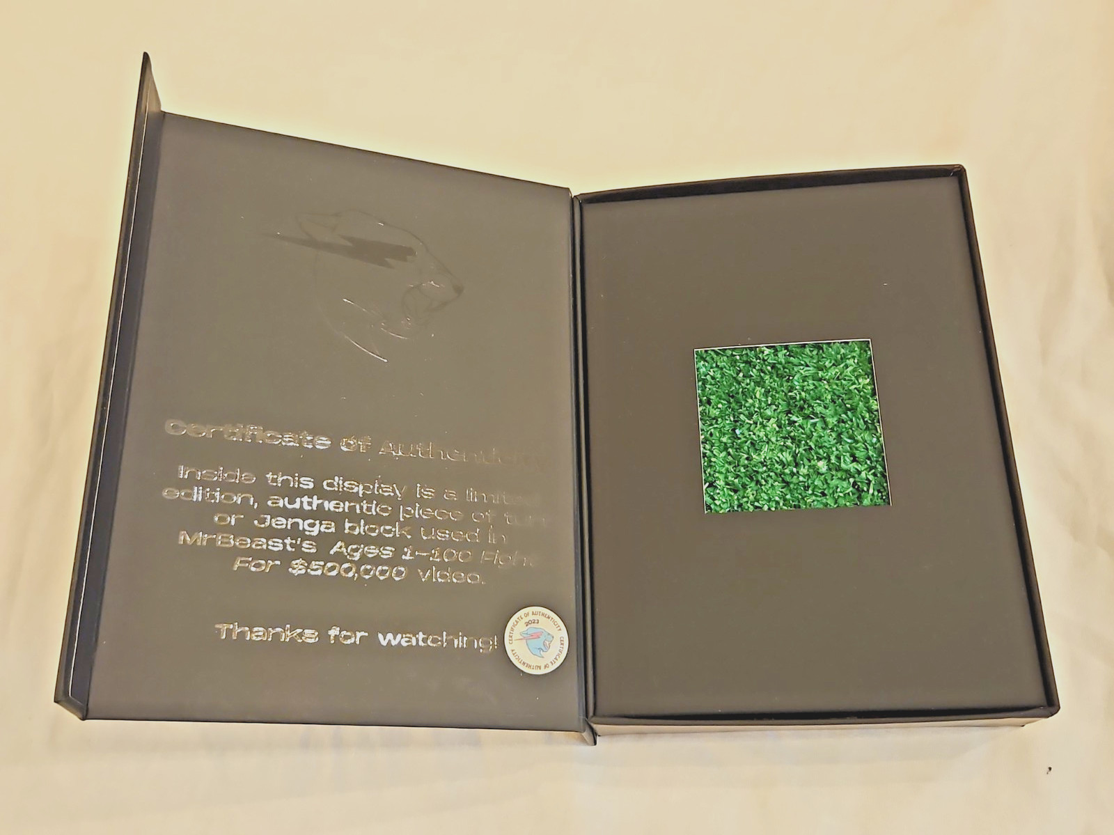 Mr. Beast EXCLUSIVE Ages 1-100 Set Collectible AUTHENTIC TURF GRASS Mr. Beast EXCLUSIVE Ages 1-100 Set Collectible AUTHENTIC TURF GRASS