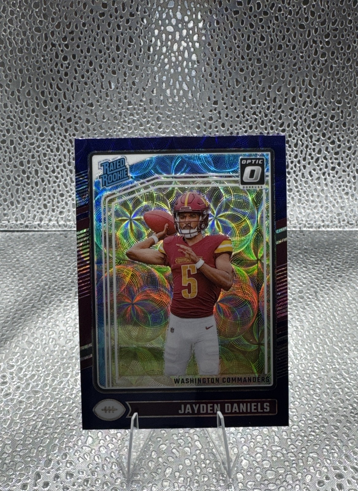 2024 Panini Donruss Optic - Rated Rookie Jayden Daniels #248 Purple Scope Prizm 