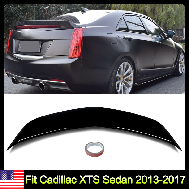 Highkick V Style Trunk Spoiler Wing Lip For Cadillac XTS 2013-2017 Gloss Black Highkick V Style Trunk Spoiler Wing Lip For Cadillac XTS 2013-2017 Gloss Black