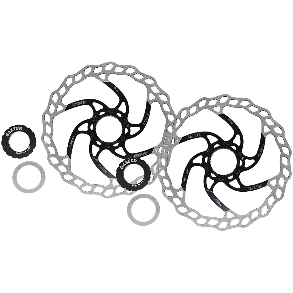 Galfer MTB Disc Brake Rotor 180mm Centerlock 1.8mm Wave High Carbon Stainless