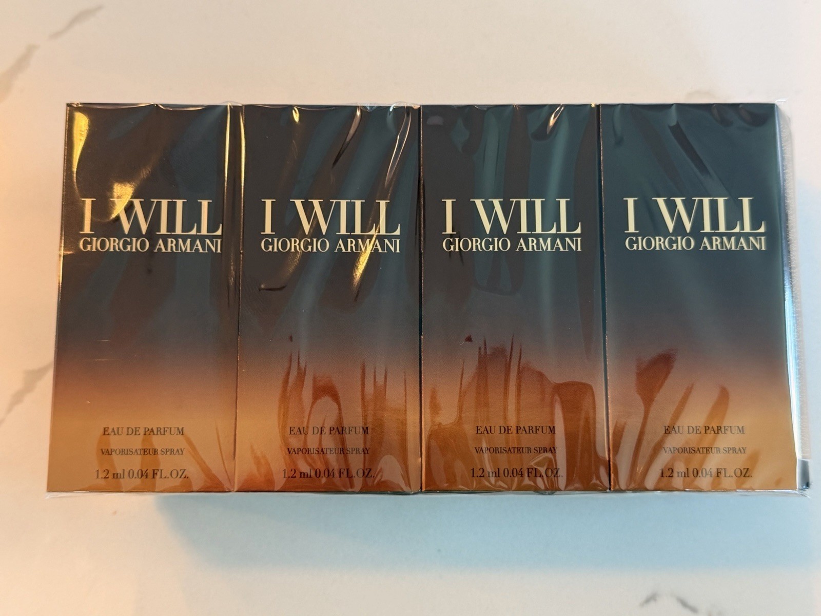 16 Pack Men\'s ARMANI I WILL EDP 16x 1.2ml/0.04 fl oz