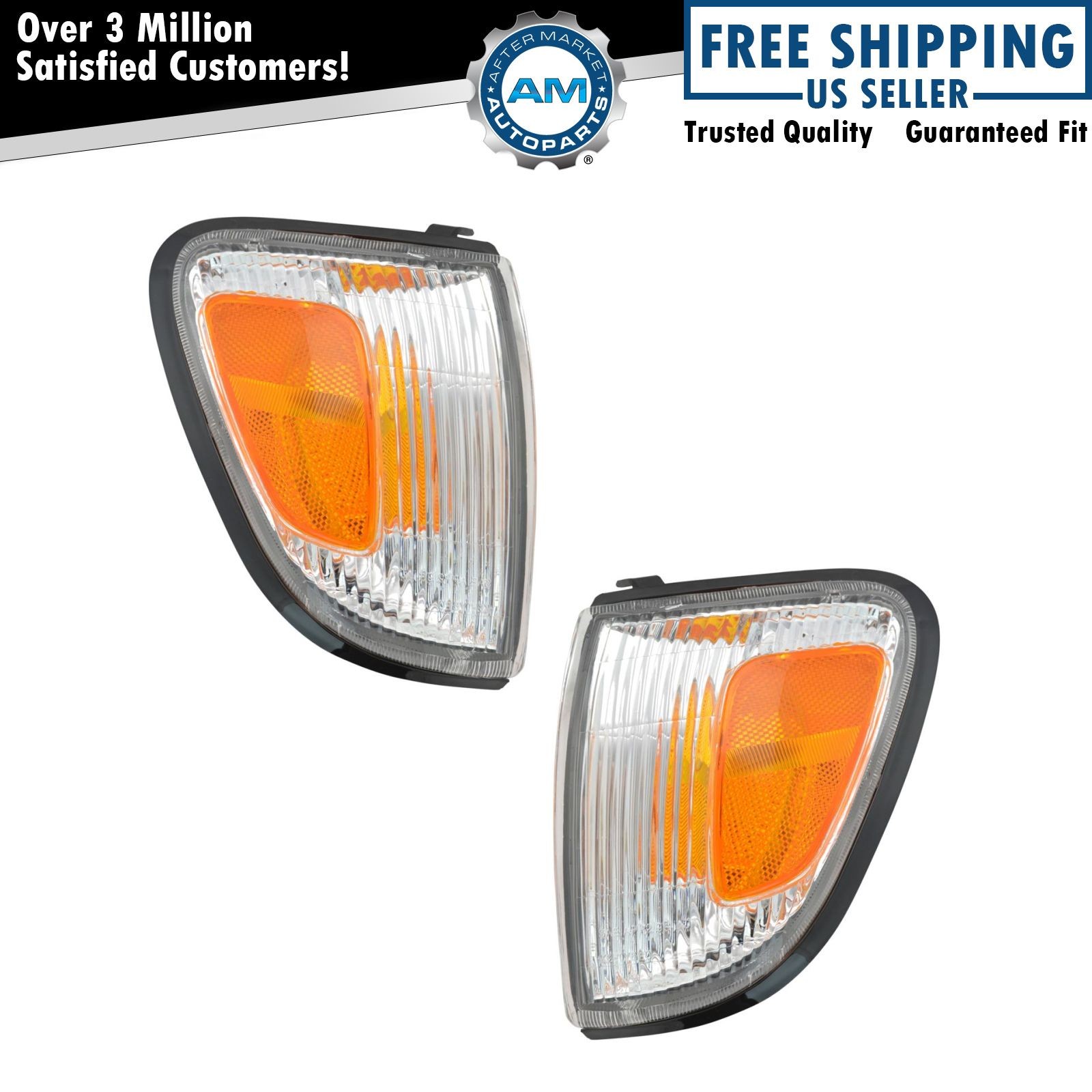 Corner Marker Light Set Driver & Passenger Side Fits 1998-2000 Toyota Tacoma