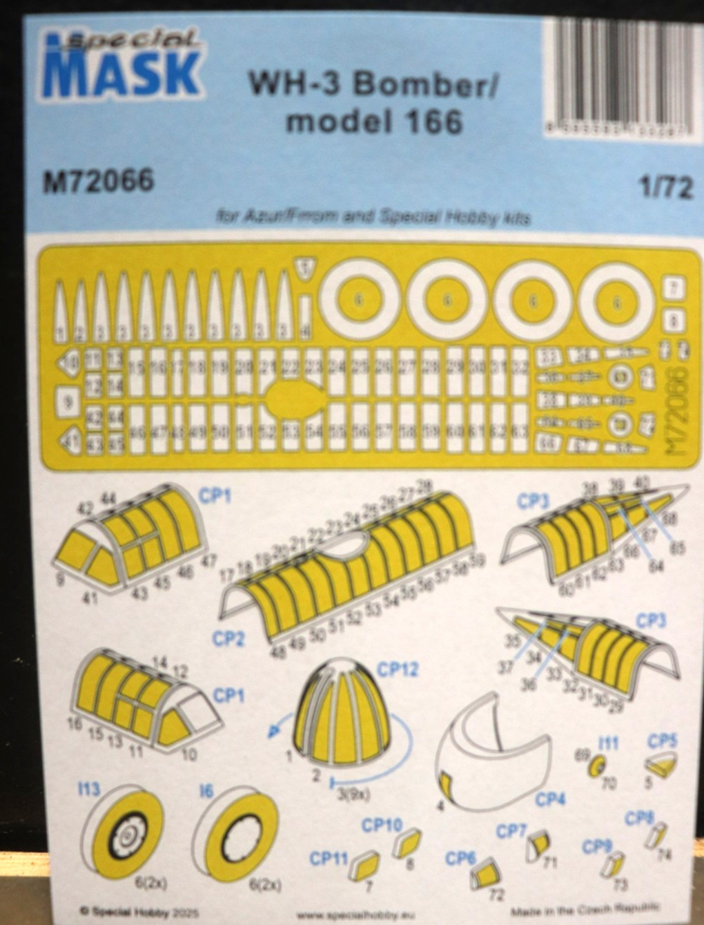 PAINTING MASK for  Martin Type 166 \