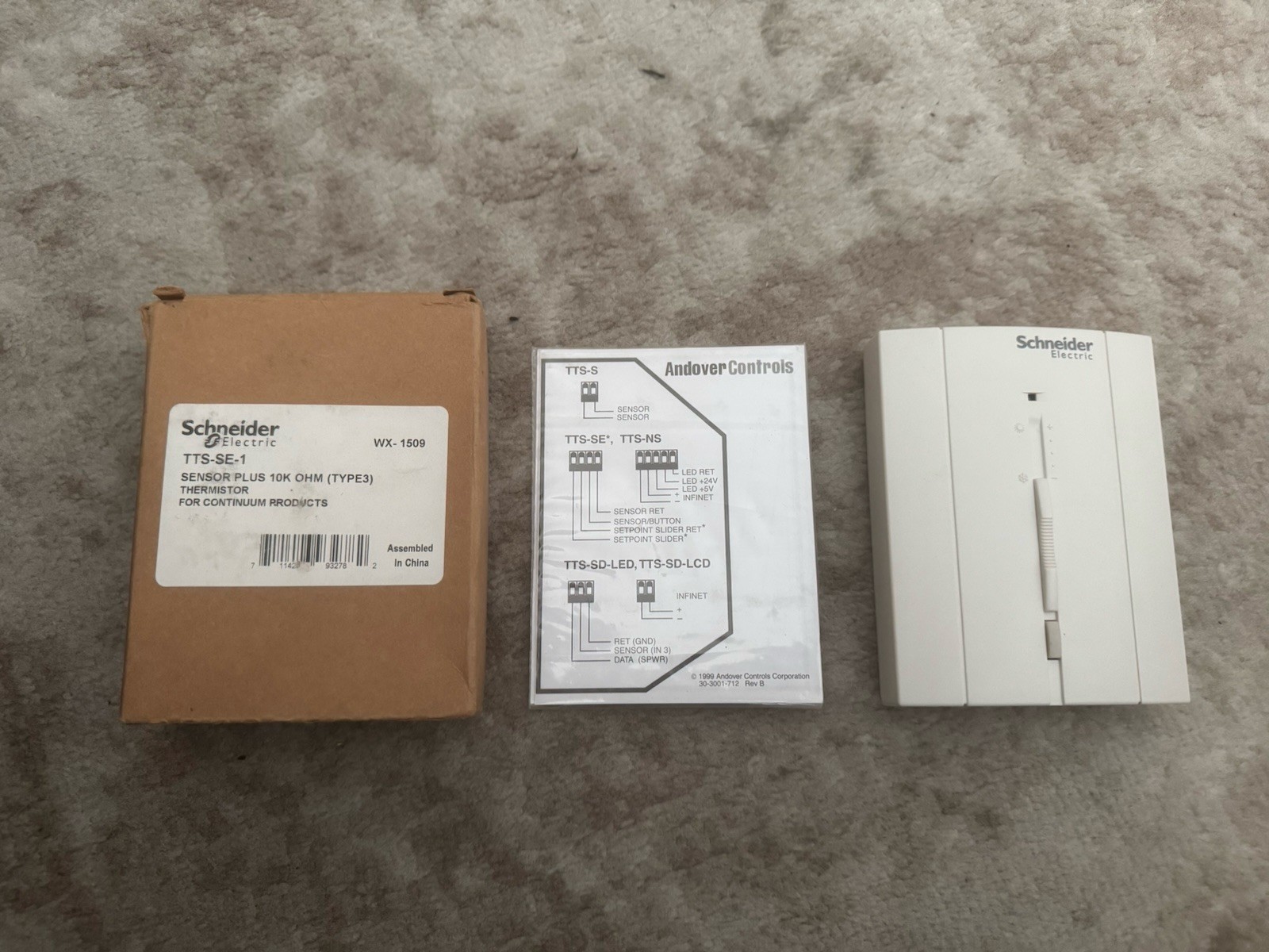 Schneider Electric TTS-SE-B-1 SENSOR PLUS slider for Continuum products Schneider Electric TTS-SE-B-1 SENSOR PLUS slider for Continuum products