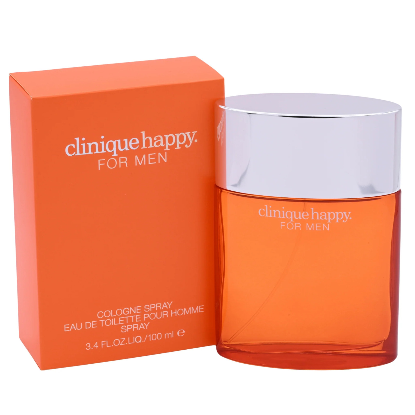 CLINIQUE HAPPY Pour Homme Cologne edt for Men 3.4 oz 3.3 New in Box CLINIQUE HAPPY Pour Homme Cologne edt for Men 3.4 oz 3.3 New in Box