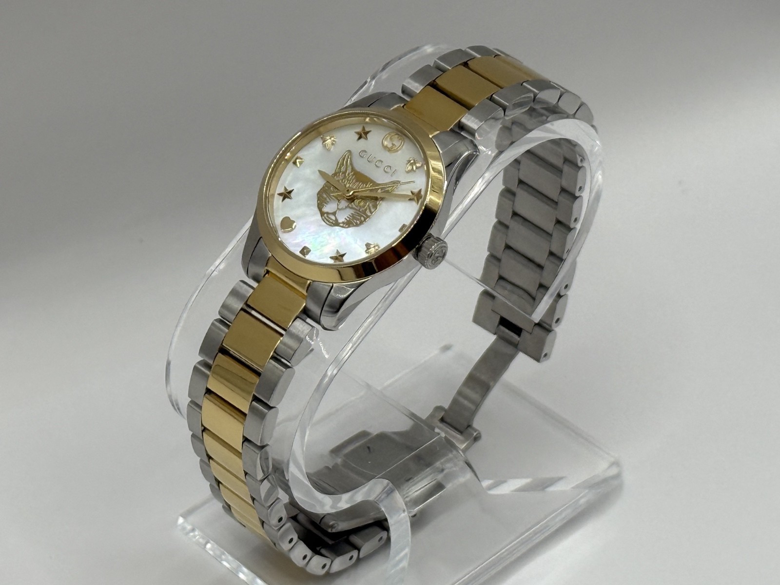 Gucci G-timeless YA1265012 27mm Stainless Steel Case and Band Women\'s Watch