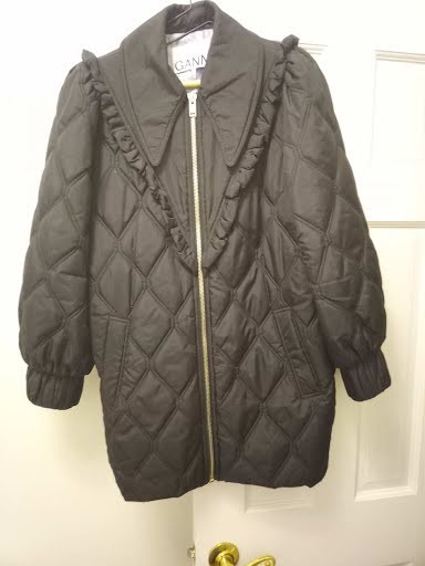 GANNI WOMANS  BLACK JACKET, SIZE 36