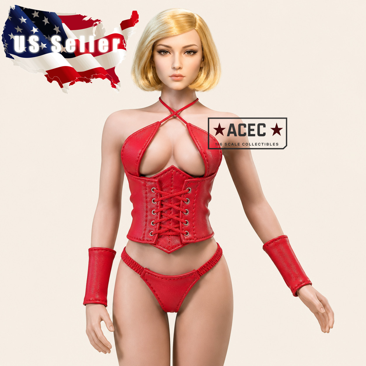 1/6 Leather Corset Underwear Outfit Set For 12\ 1/6 Leather Corset Underwear Outfit Set For 12\