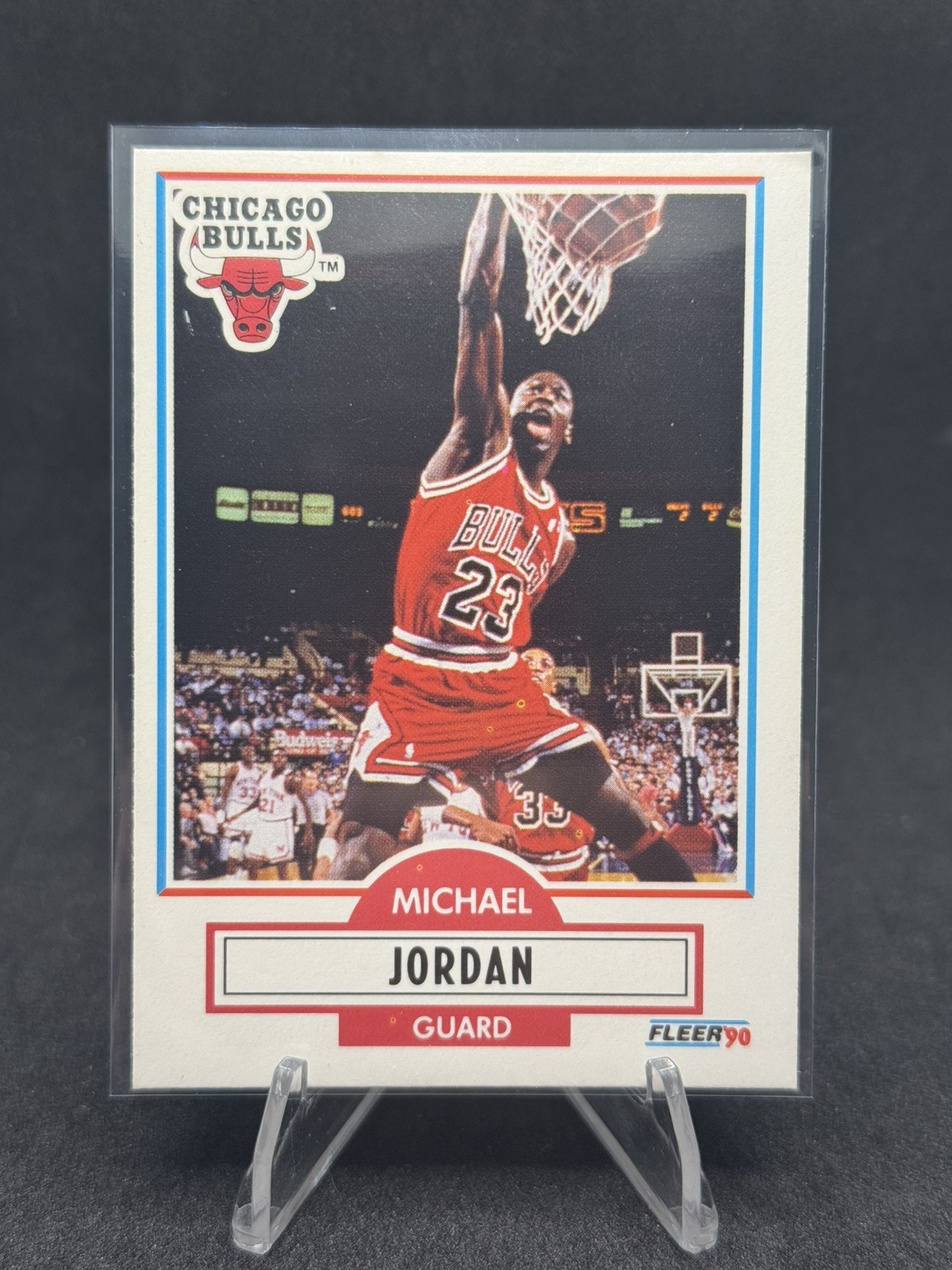 Fleer 1990-91 Fleer Michael Jordan #26 Chicago Bulls NBA Basketball Card Fleer 1990-91 Fleer Michael Jordan #26 Chicago Bulls NBA Basketball Card