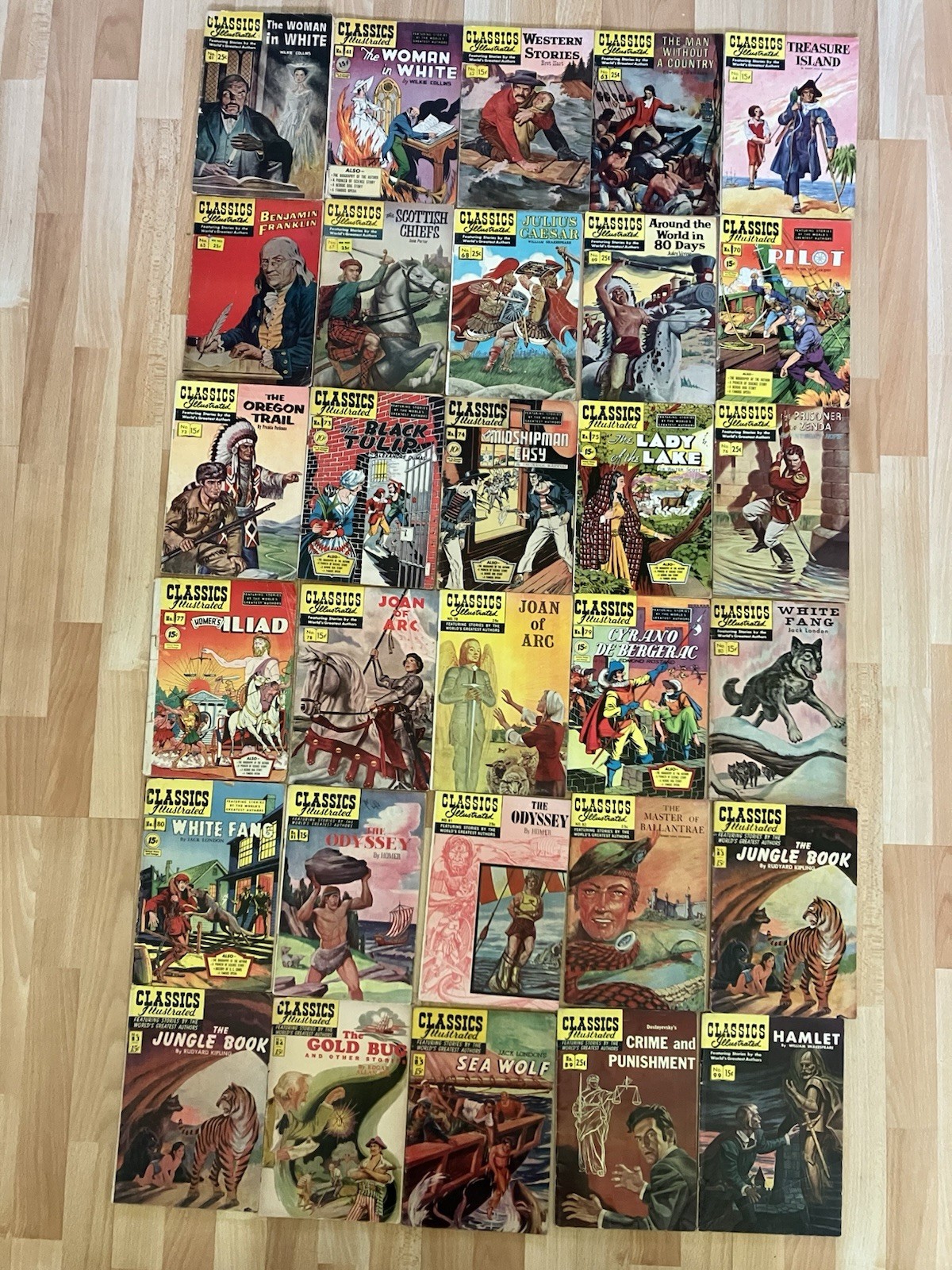 LOT OF 30 VINTAGE CLASSICS ILLUSTRATED COMIC BOOKS BOOK #61-99 NICE LOT OF 30 VINTAGE CLASSICS ILLUSTRATED COMIC BOOKS BOOK #61-99 NICE