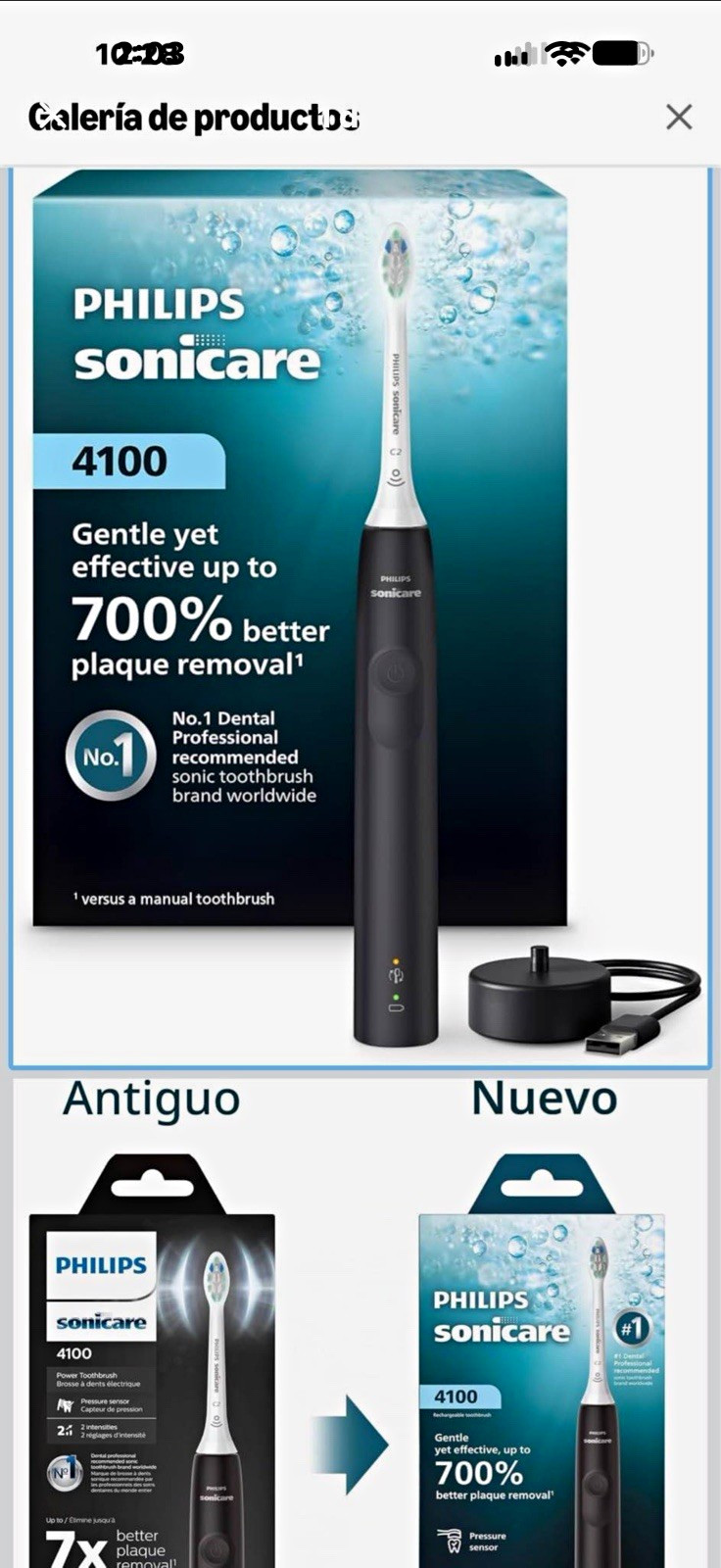 Philips Sonicare 4100 Sonic Electric Toothbrush Pressure Sensor Black Philips Sonicare 4100 Sonic Electric Toothbrush Pressure Sensor Black