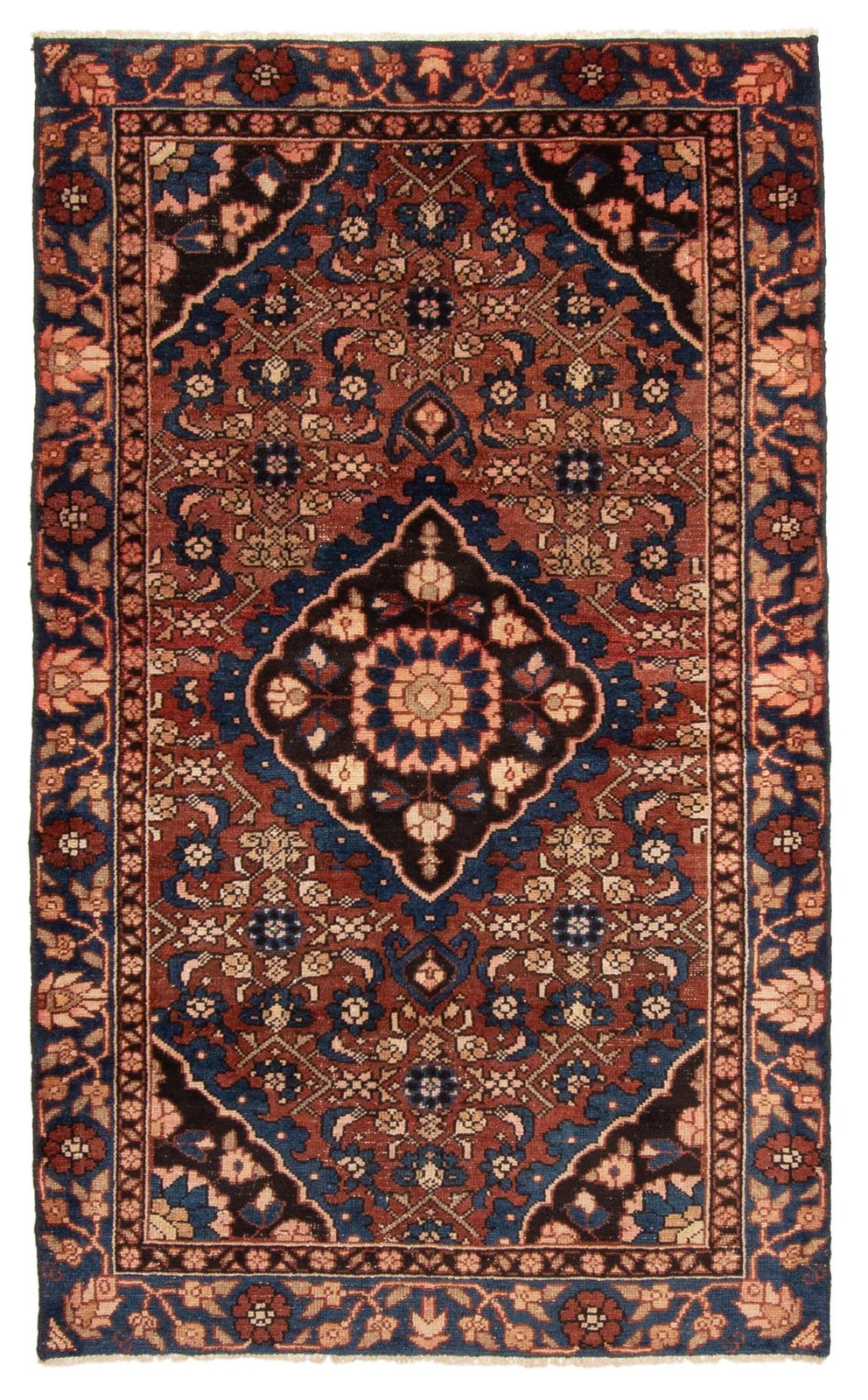 Traditional Vintage Hand-Knotted Area Rug 3\'10\